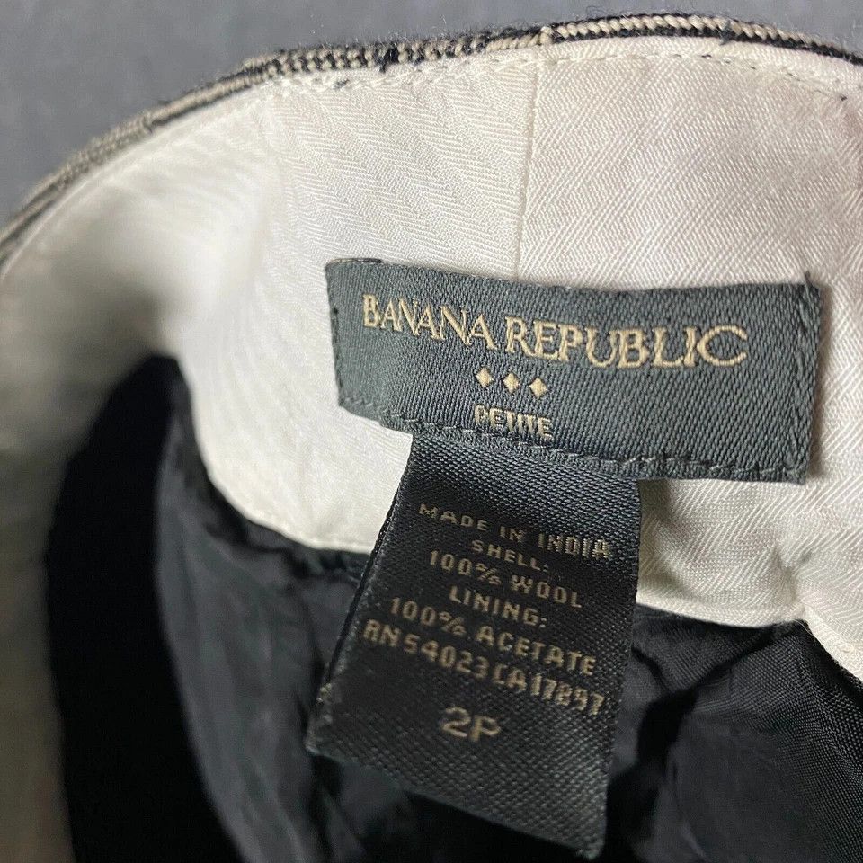 Banana Republic Banana Republic Pants Women's Petite 2P 100% Wool Trousers Size 26" / US 2 / IT 38 - 7 Thumbnail
