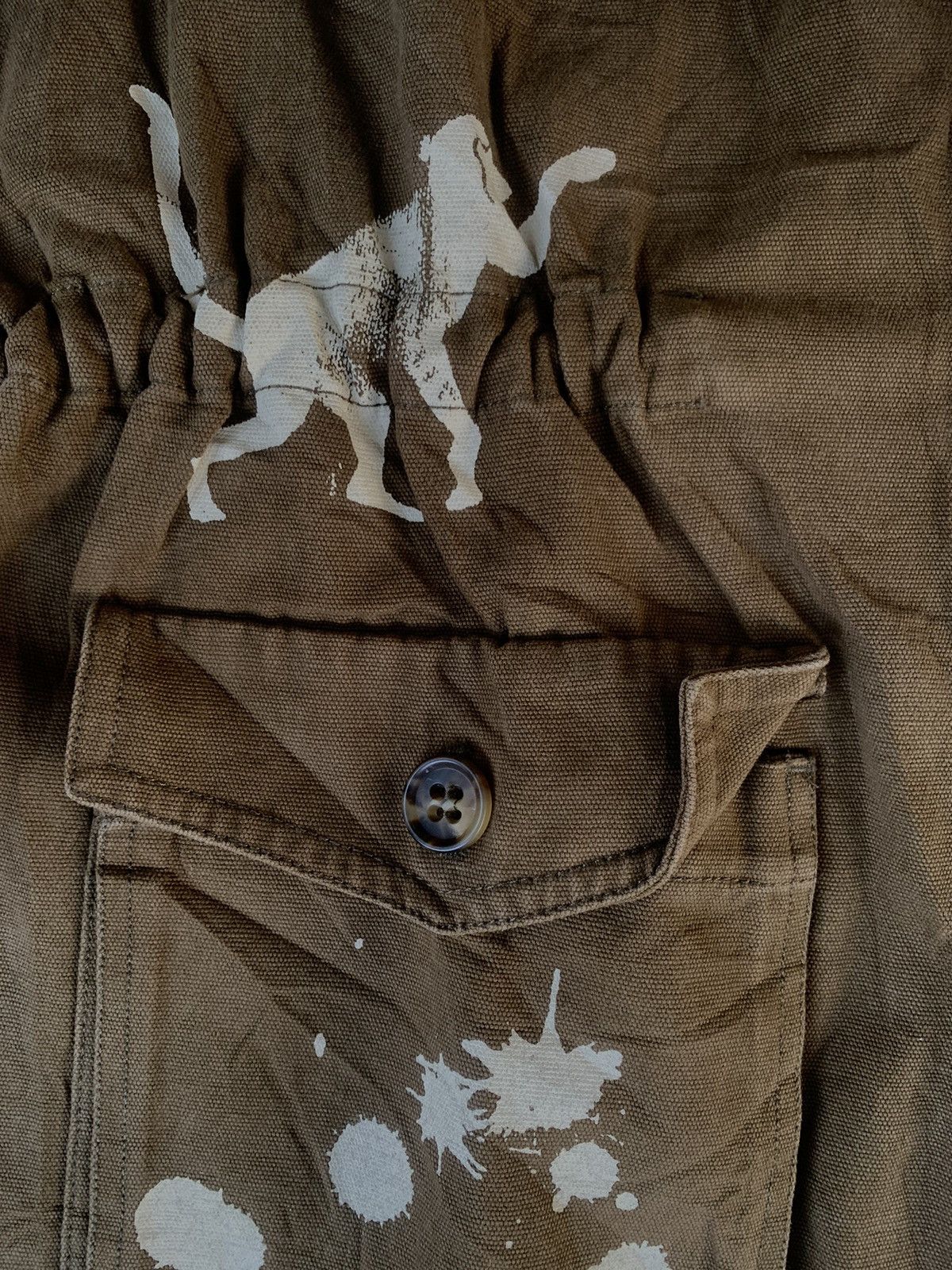 Valentino Red Valentino monkey print paint millitary jacket Size L / US 10 / IT 46 - 8 Thumbnail