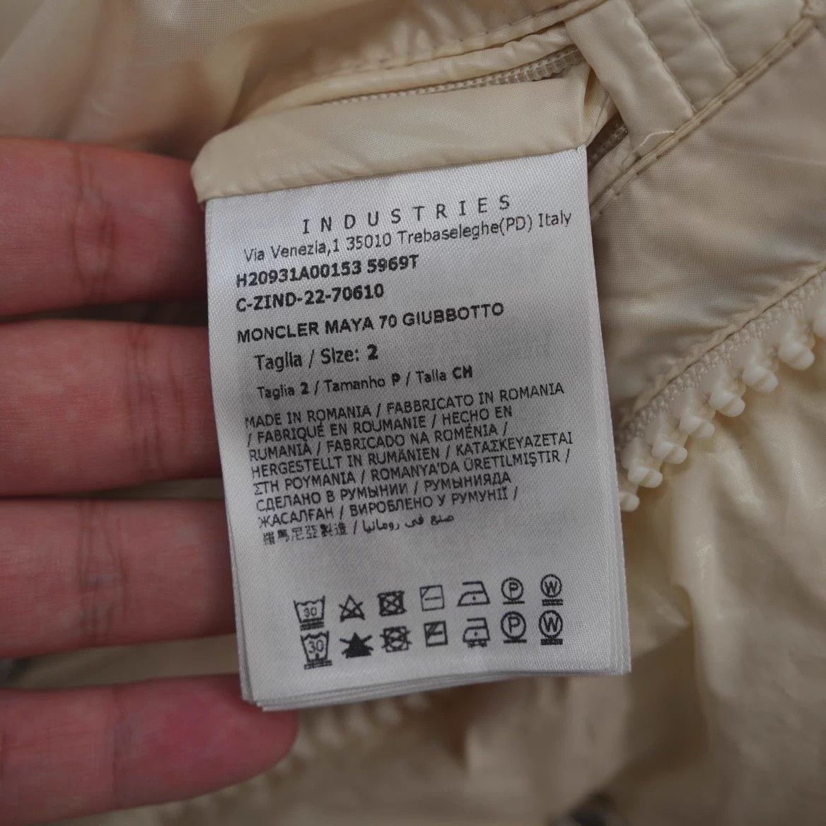 Moncler Moncler Maya 70th Cream White Jacket Size 2 99 Size M / US 6-8 / IT 42-44 - 6 Thumbnail
