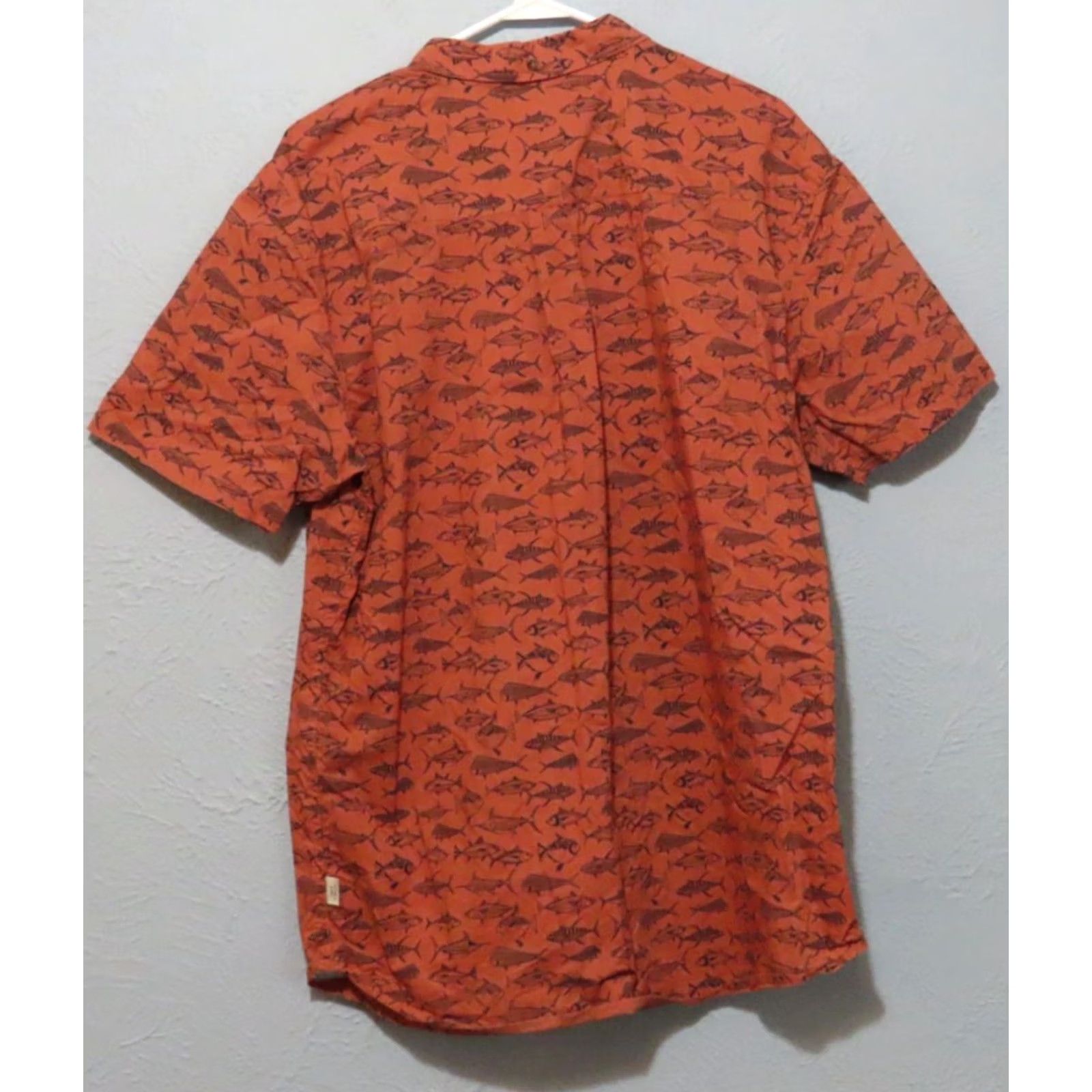 O'Neill Jack O'Neill Button-Up Short Sleeve Shirt Men's XL Brown Hawaiian Casual Shirt Fish Graphic Ocean All Over Size US XL / EU 56 / 4 - 7 Thumbnail
