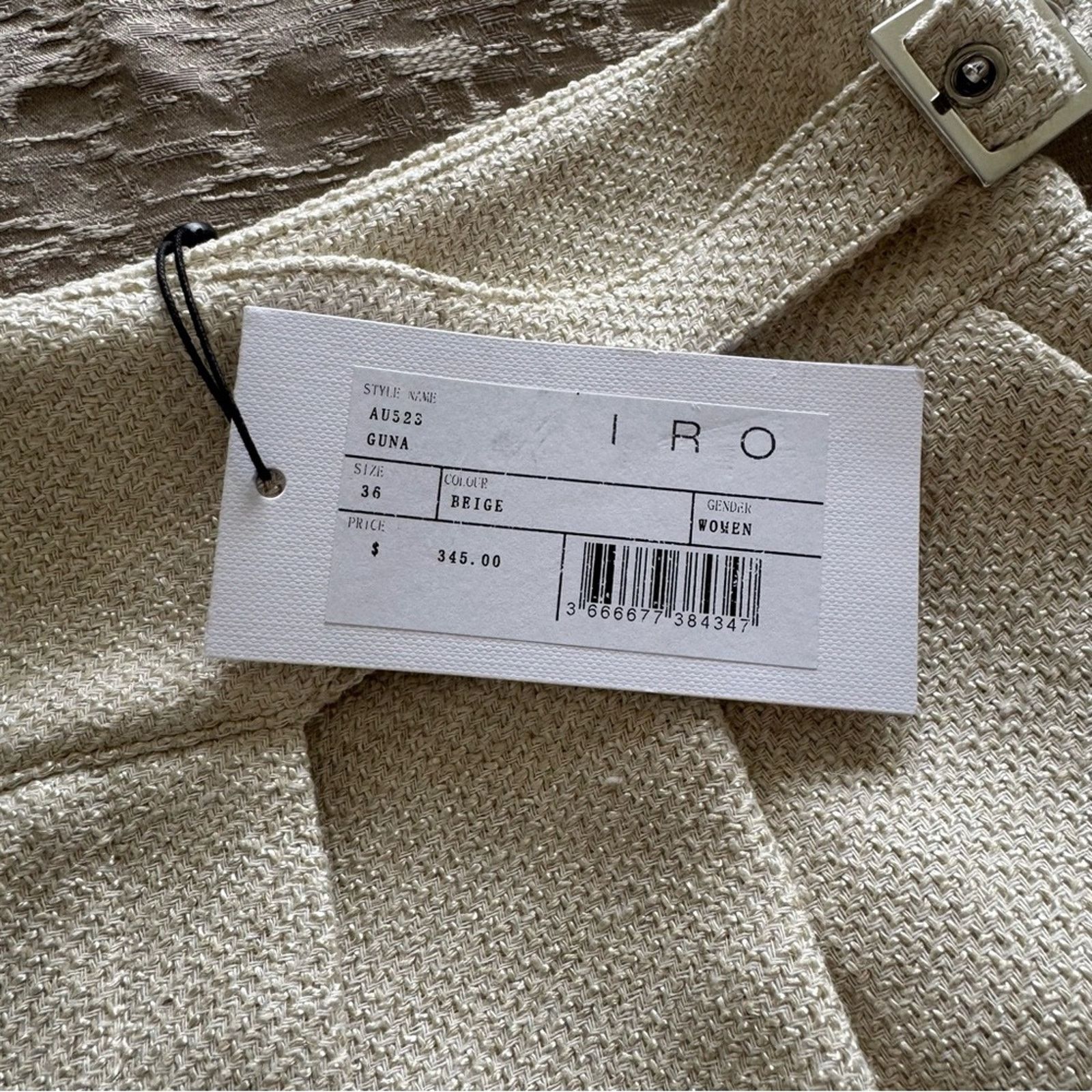 Iro NWT! IRO Cream Women's Shorts, High Waisted, Size 36 Size 26" / US 2 / IT 38 - 5 Thumbnail