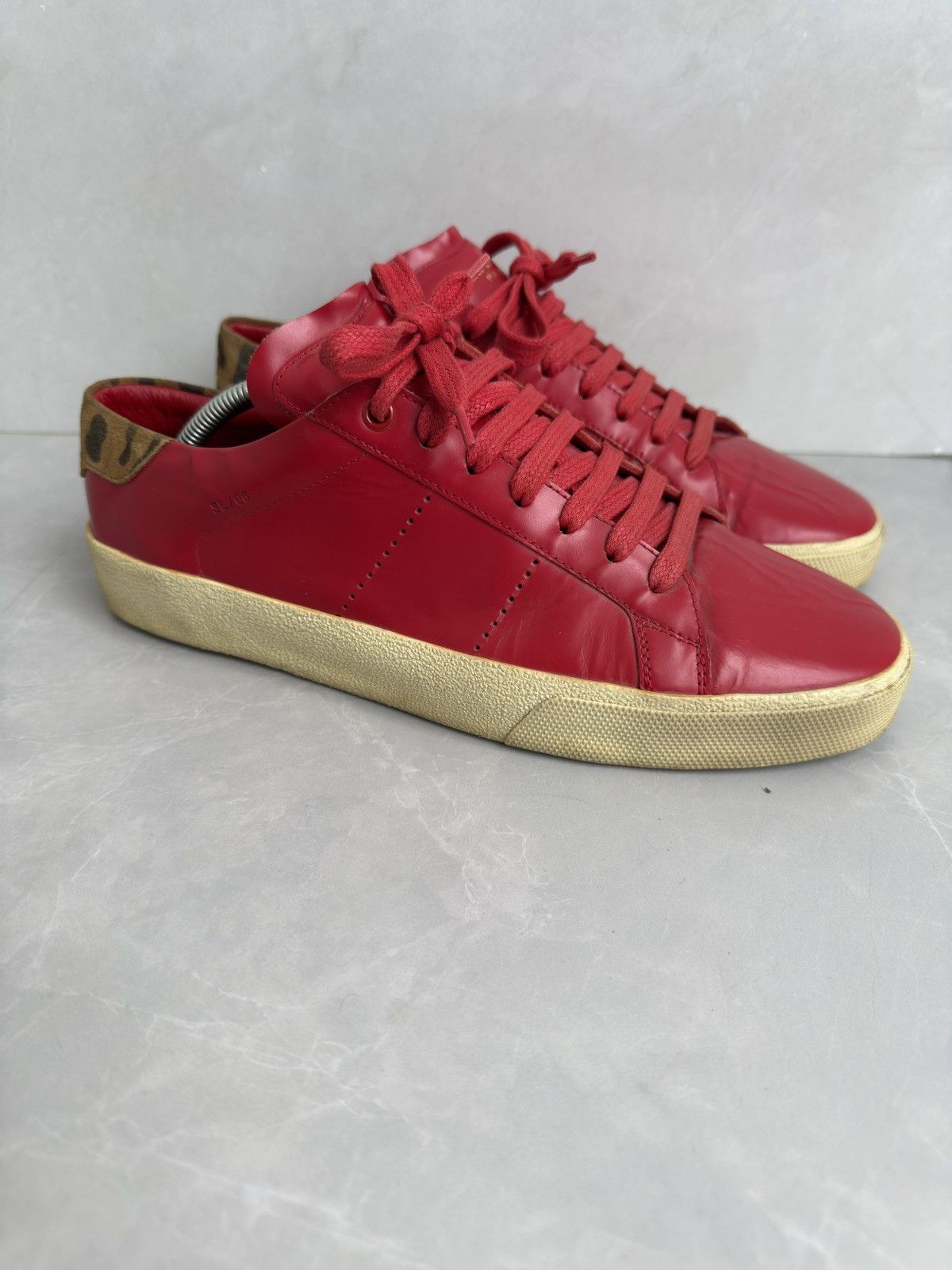 Saint Laurent Paris 🔥hedi slimane Court classic trainers Size US 8 / EU 41 - 11 Thumbnail