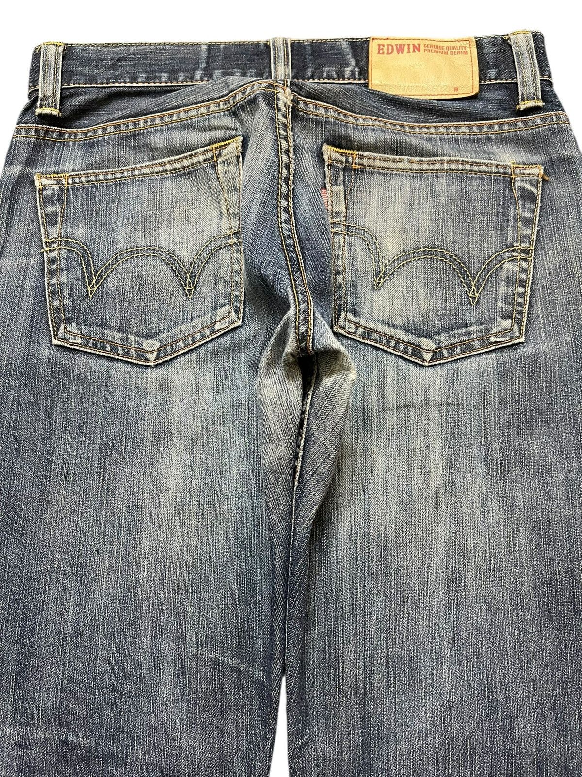 Vintage 90s Edwin Japan 502 Faded Wash Distress Jeans