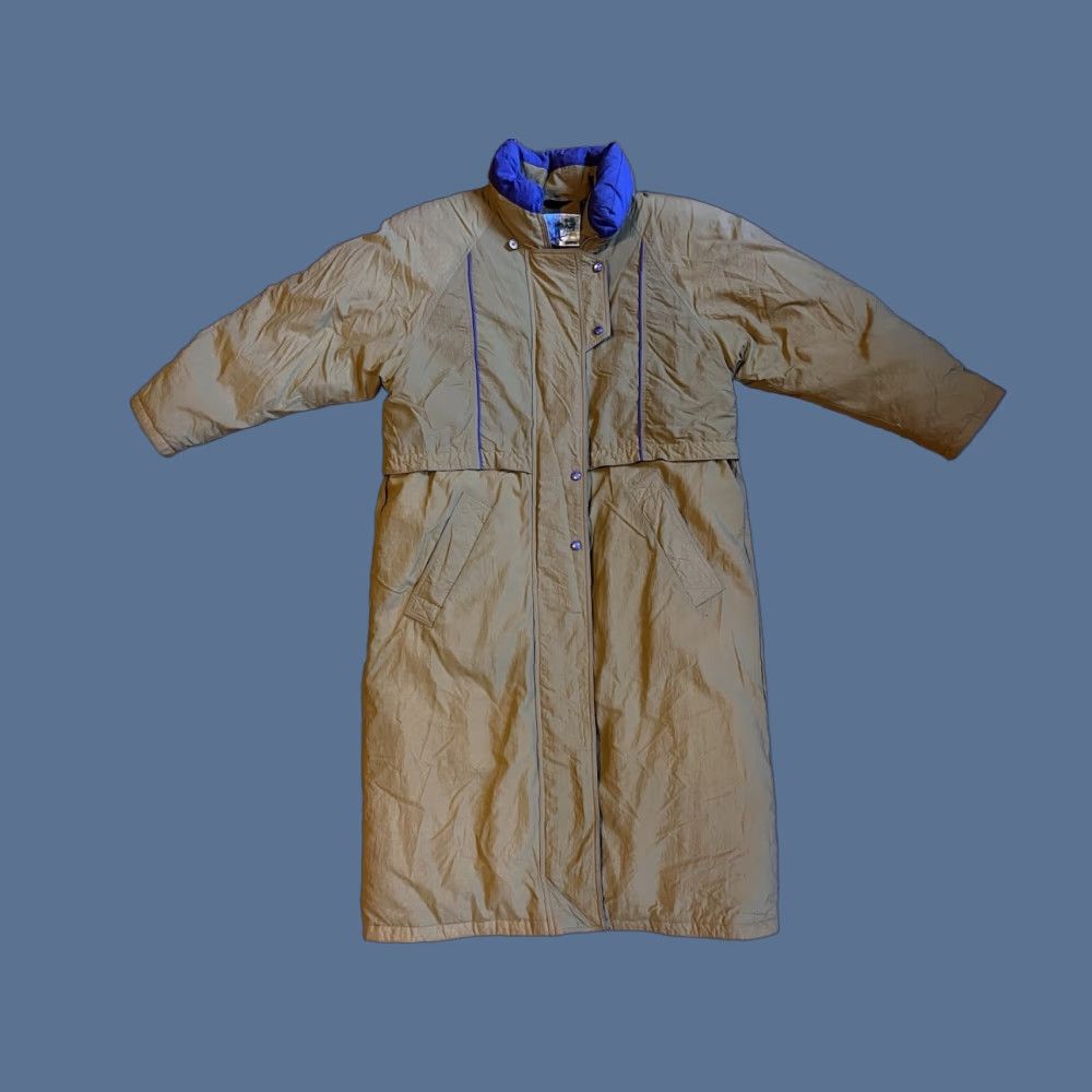 Vintage VINTAGE Cyclone Winter Club D’Hiver Long Ski Jacket Women’s 14 Gold 90s Size XL / US 12-14 / IT 48-50 - 1 Thumbnail