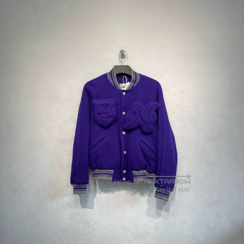 Louis Vuitton Louis Vuitton Regal Purple Embossed Baseball jacket Size US S / EU 44-46 / 1 - 1 Thumbnail