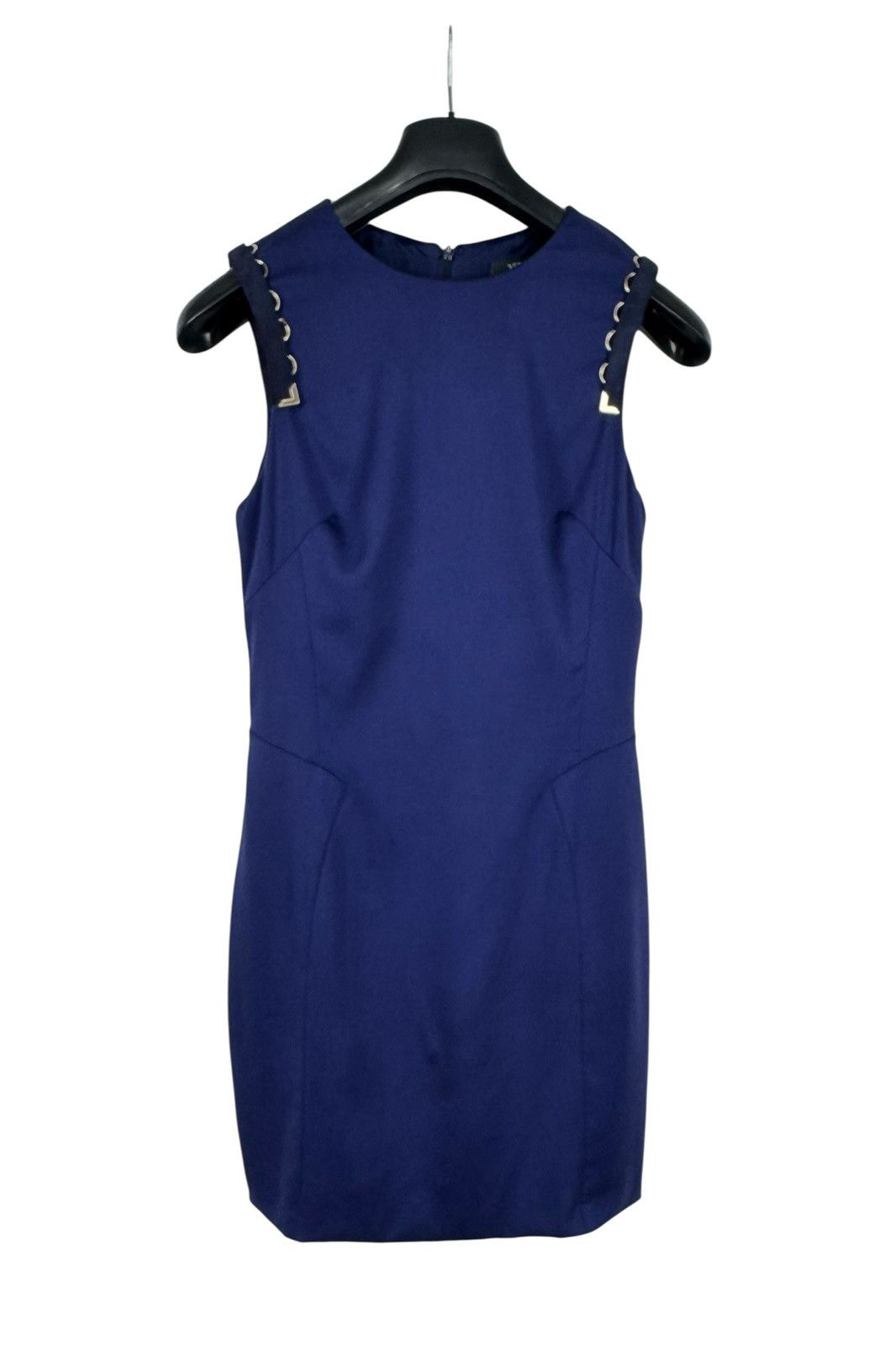 Versace Versace Wool Sheath Mini Dress Leather Decor size 44 Size M / US 6-8 / IT 42-44 - 12 Thumbnail