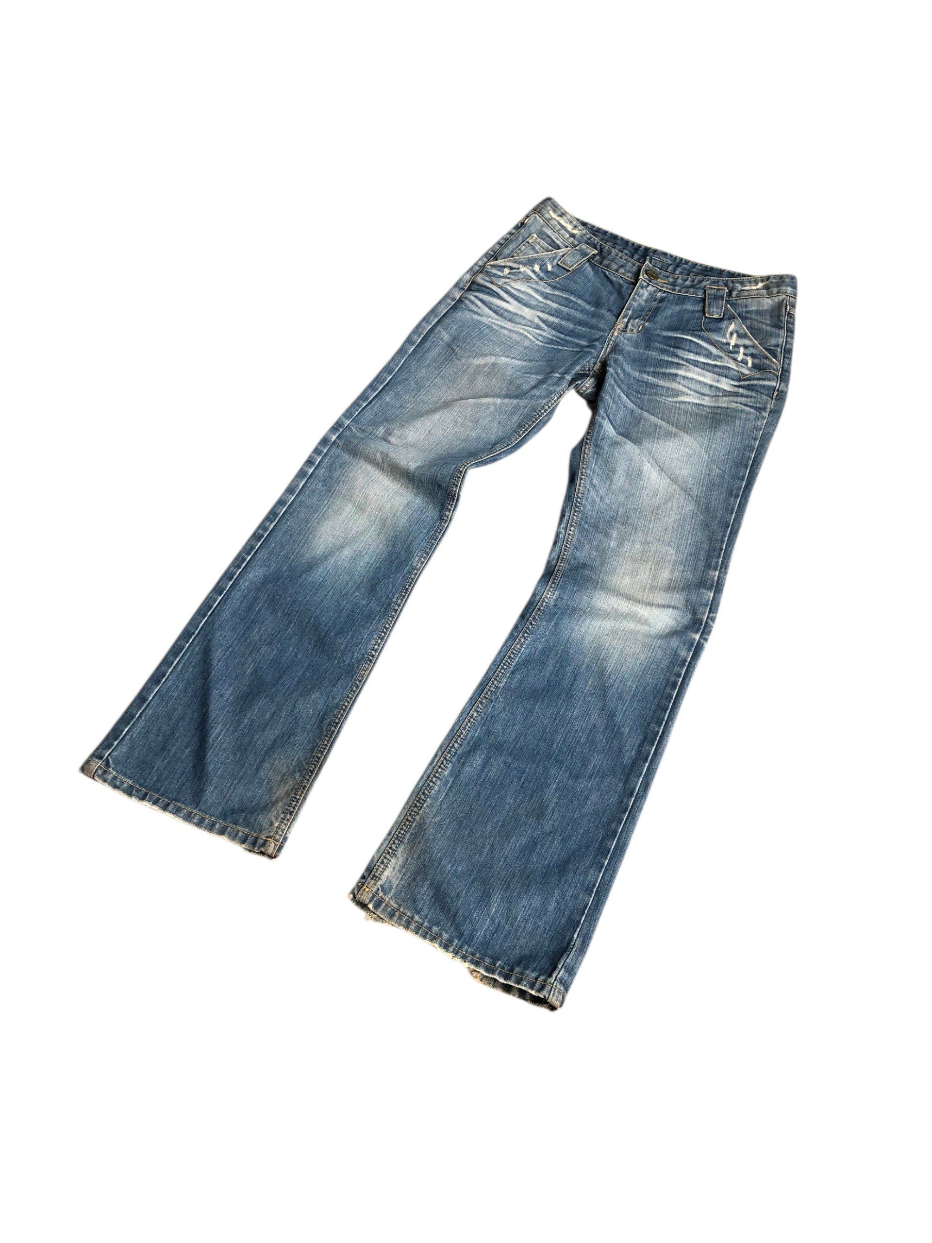 If Six Was Nine 2000s Flared Bootcut Jeans Vkei Style Y2k Japanese Size US 30 / EU 46 - 6 Thumbnail