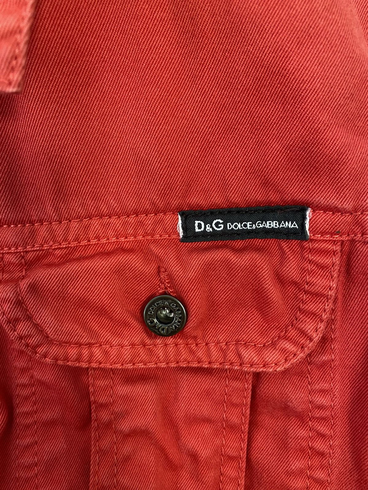 Dolce & Gabbana 2000s DG red lights trucker Jacket Size US XS / EU 42 / 0 - 8 Thumbnail