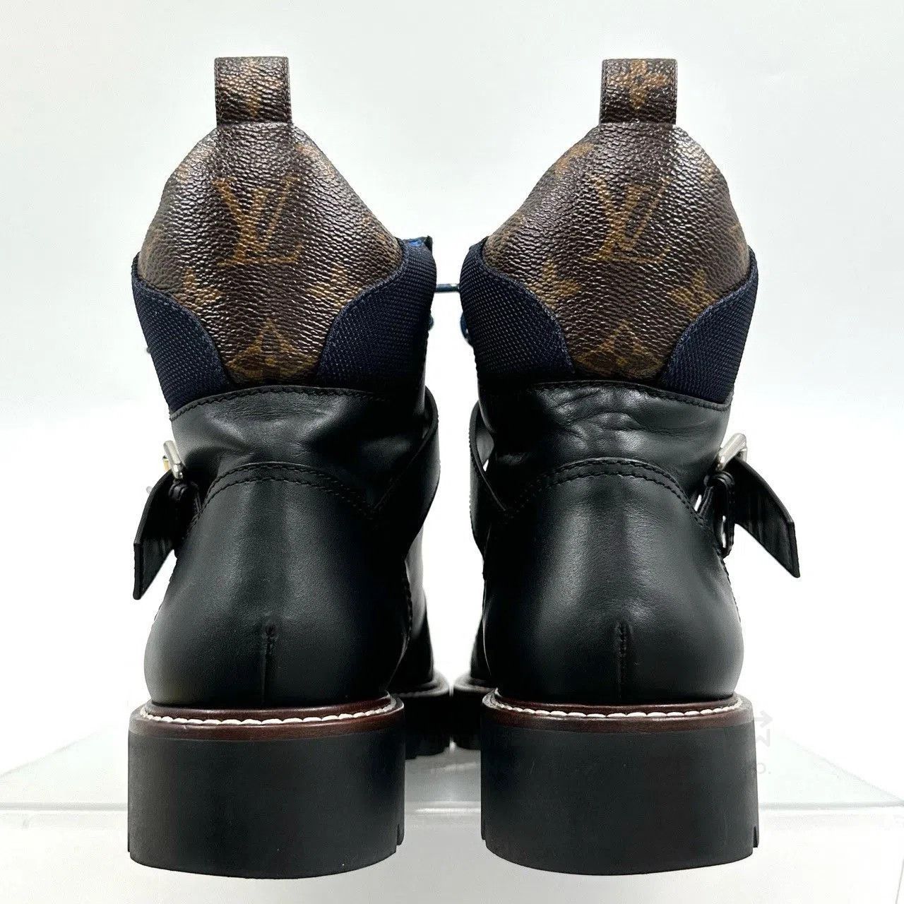 Louis Vuitton LV Monogram Leather Martin Boots. Size US 7 / EU 40 - 4 Thumbnail