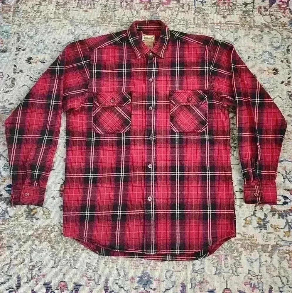Lumberjack CE Schmidt Workwear Red Plaid Work Shacket Shirt Size US L / EU 52-54 / 3 - 7 Thumbnail