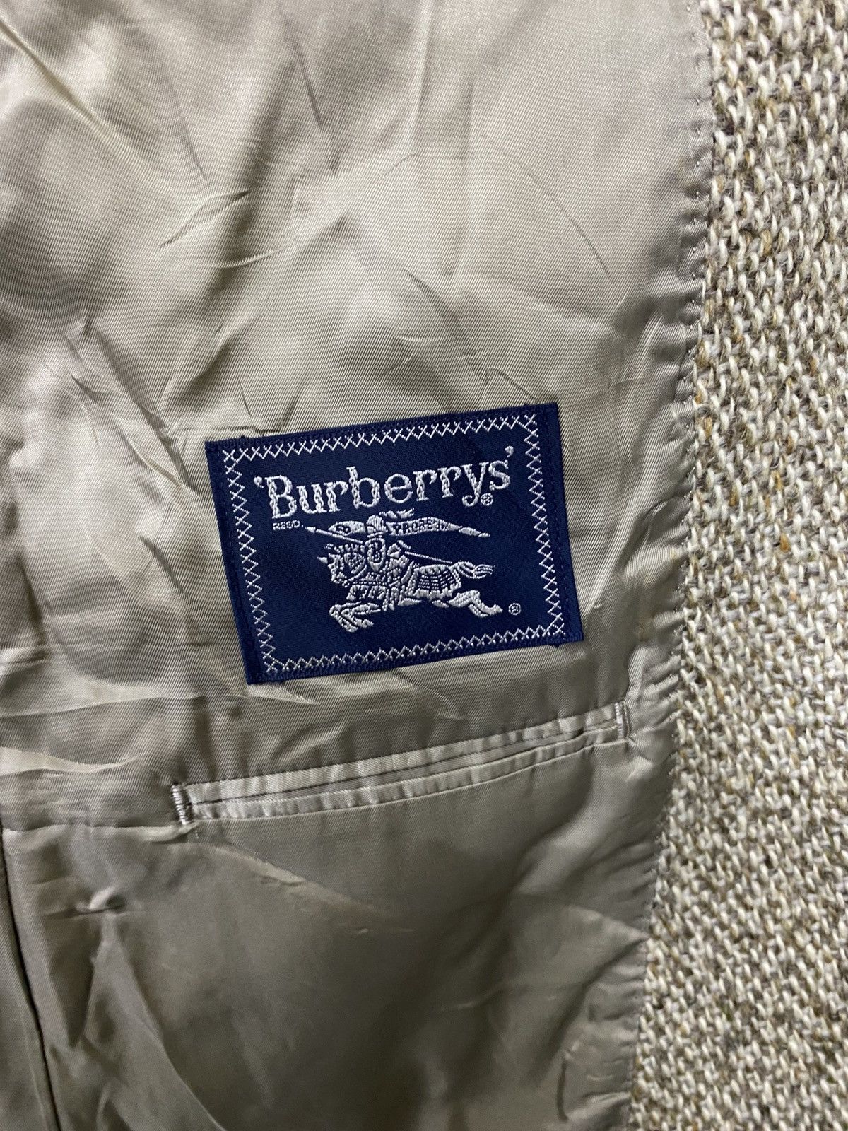 Burberry Vintage Burberrys Wool Blazer Wood Button Size US XL / EU 56 / 4 - 12 Thumbnail