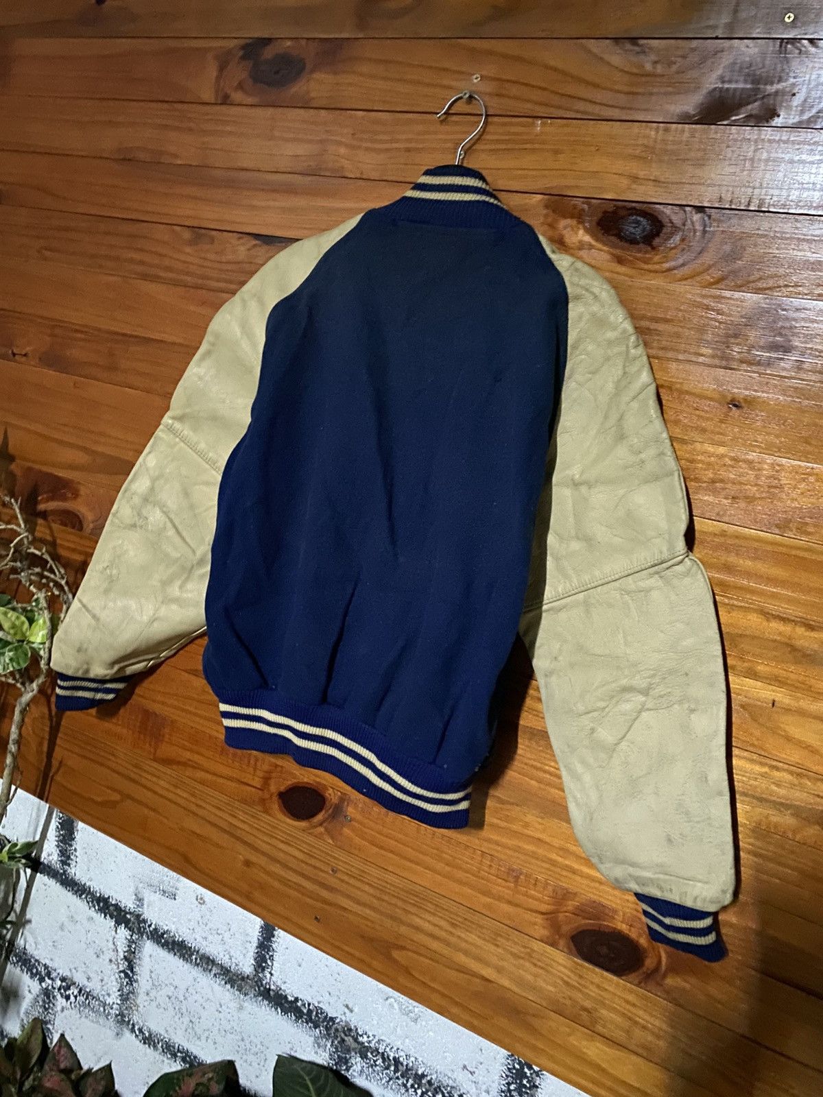 Vintage Vintage 1940s–1950s Bush–Keller Varsity Jacket Navy Wool Size US S / EU 44-46 / 1 - 10 Thumbnail
