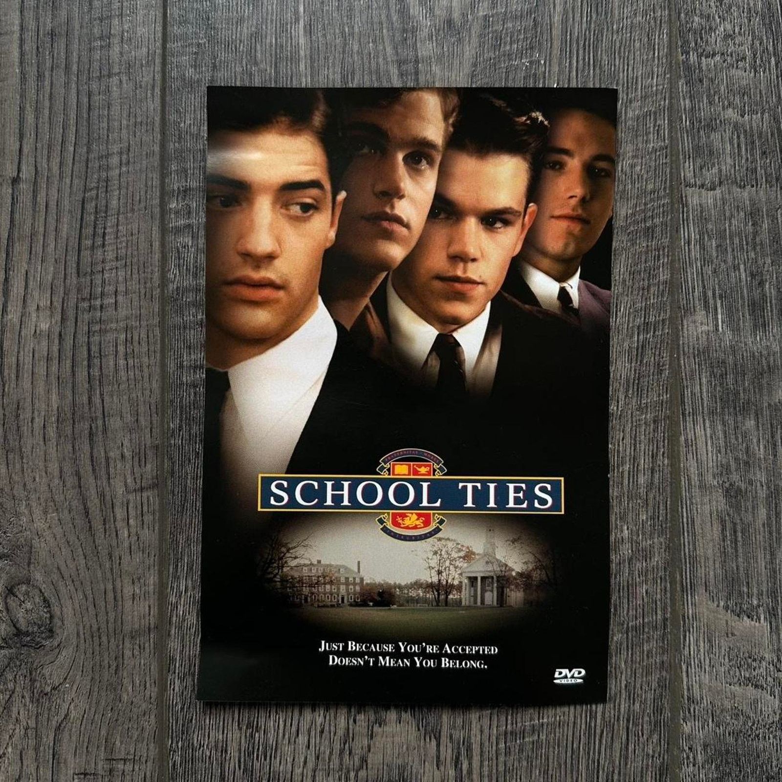 Vintage Vintage 1992 90s School Ties Mini Movie Promo DVD Poster Size ONE SIZE - 1 Thumbnail