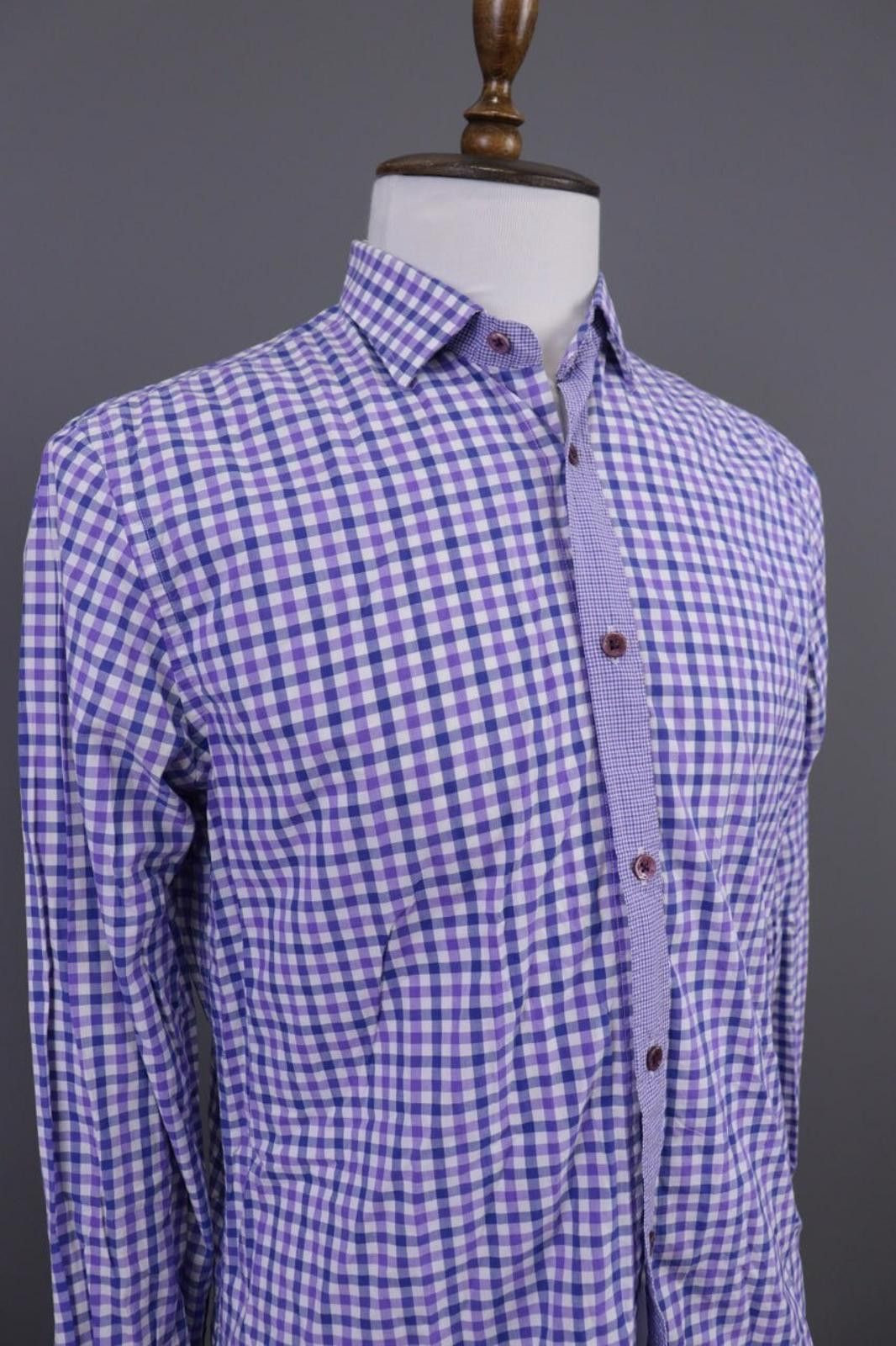 Etro Etro Luxury Multicolor Check Button Down Shirt Size 42 Size US M / EU 48-50 / 2 - 5 Thumbnail