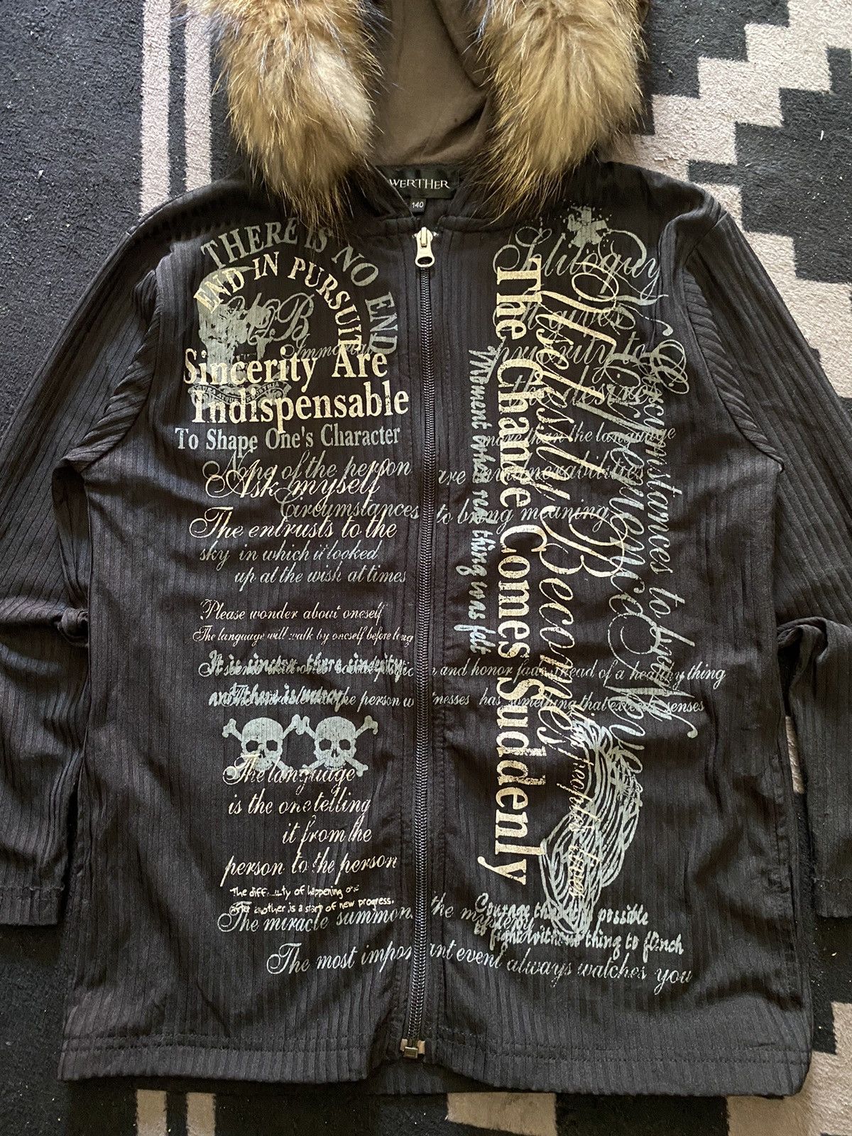 Hysteric Glamour × If Six Was Nine × Japanese Brand Vintage werther poem style fur zip hoodie Size US M / EU 48-50 / 2 - 2 Thumbnail