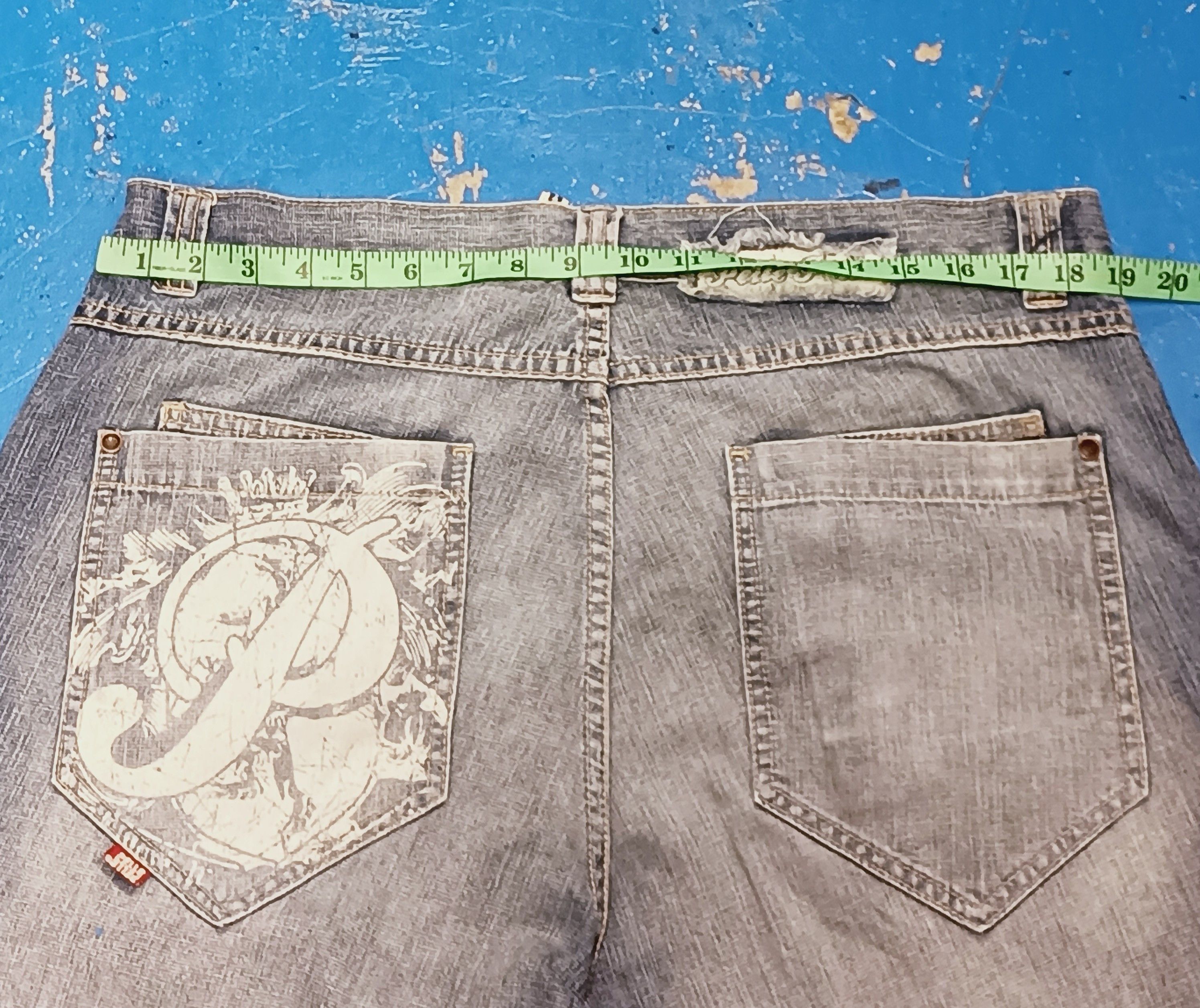 Pelle Pelle PELLE PELLE Baggy Denim Jeans – Y2K Hip Hop Style Size US 38 / EU 54 - 9 Thumbnail