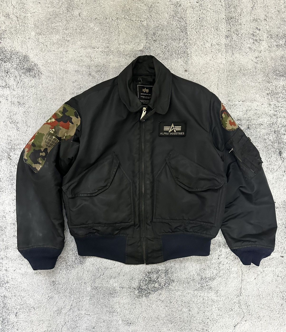 Alpha Industries Vintage 90’s Alpha Industries Military US Bomber Jacket Size US M / EU 48-50 / 2 - 1 Thumbnail