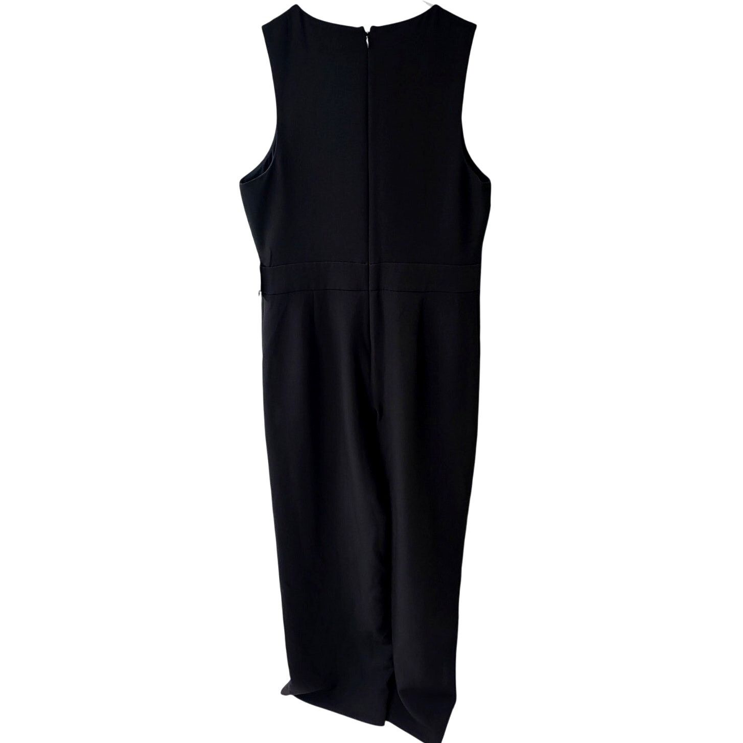 Express Express Black Sleeveless V Neck Jumpsuit - Size 12 Size 34" / US 12 / IT 48 - 2 Thumbnail
