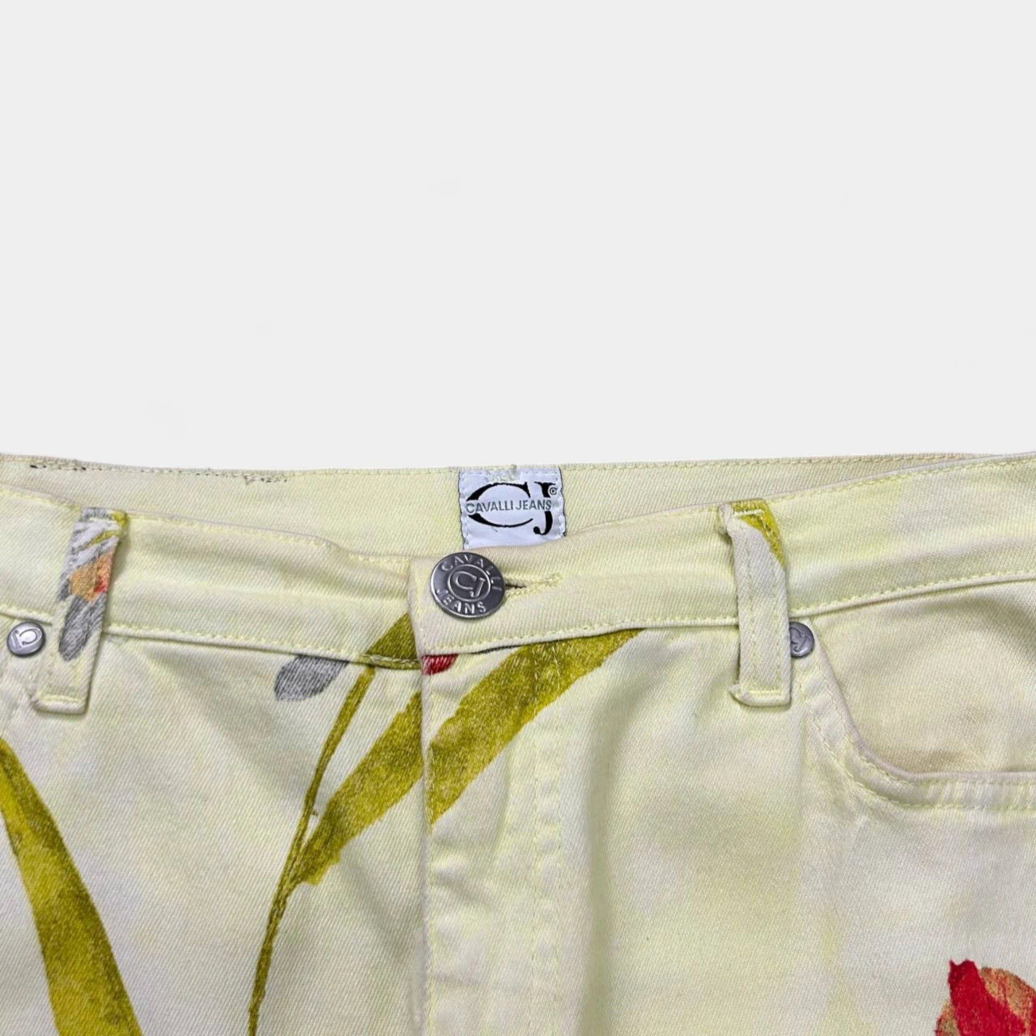 Other 2000's Cavalli Jeans Floral Flared Pants Size S / US 4 / IT 40 - 4 Thumbnail