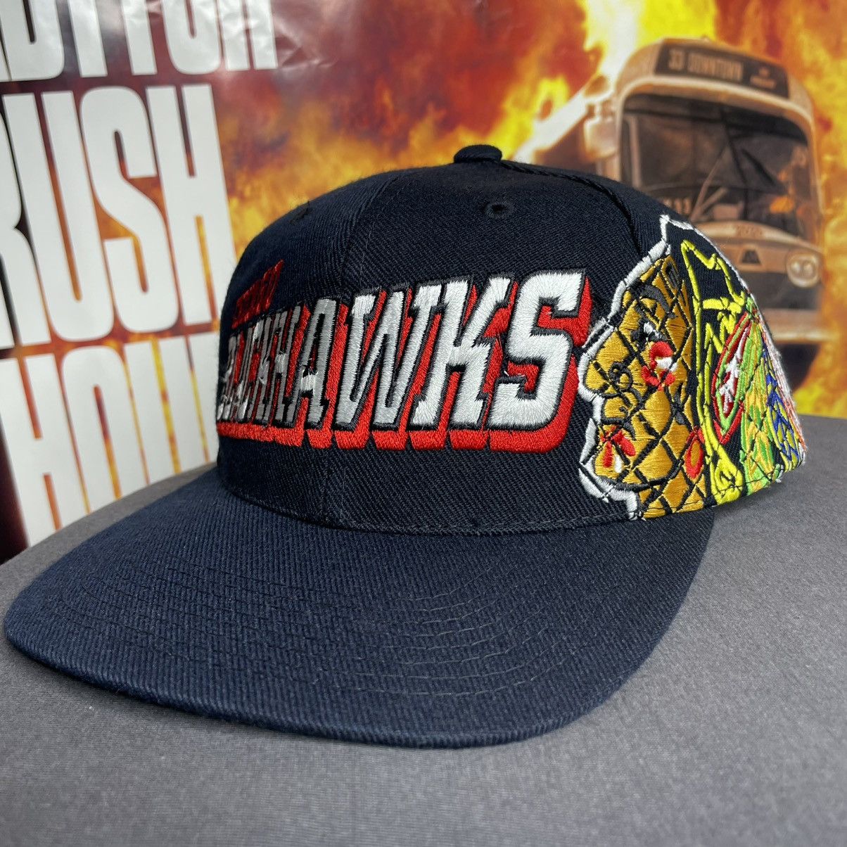 Sports Specialties 90s Chicago Blackhawks Vintage SnapBack Hat NHL Hockey Cubs Size ONE SIZE - 1 Thumbnail