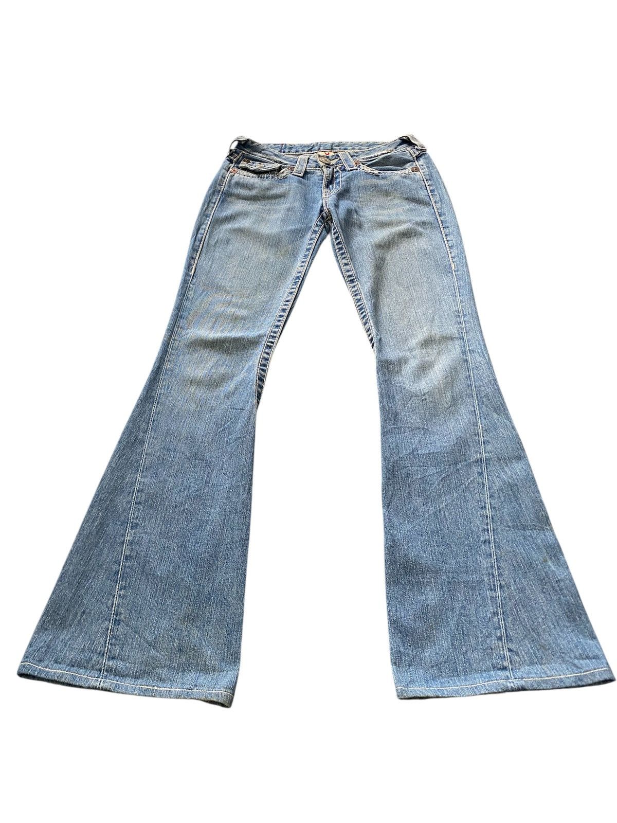Designer Flare True Religion Joey Big Bootcut Jeans Size 27" / US 4 / IT 40 - 1 Thumbnail