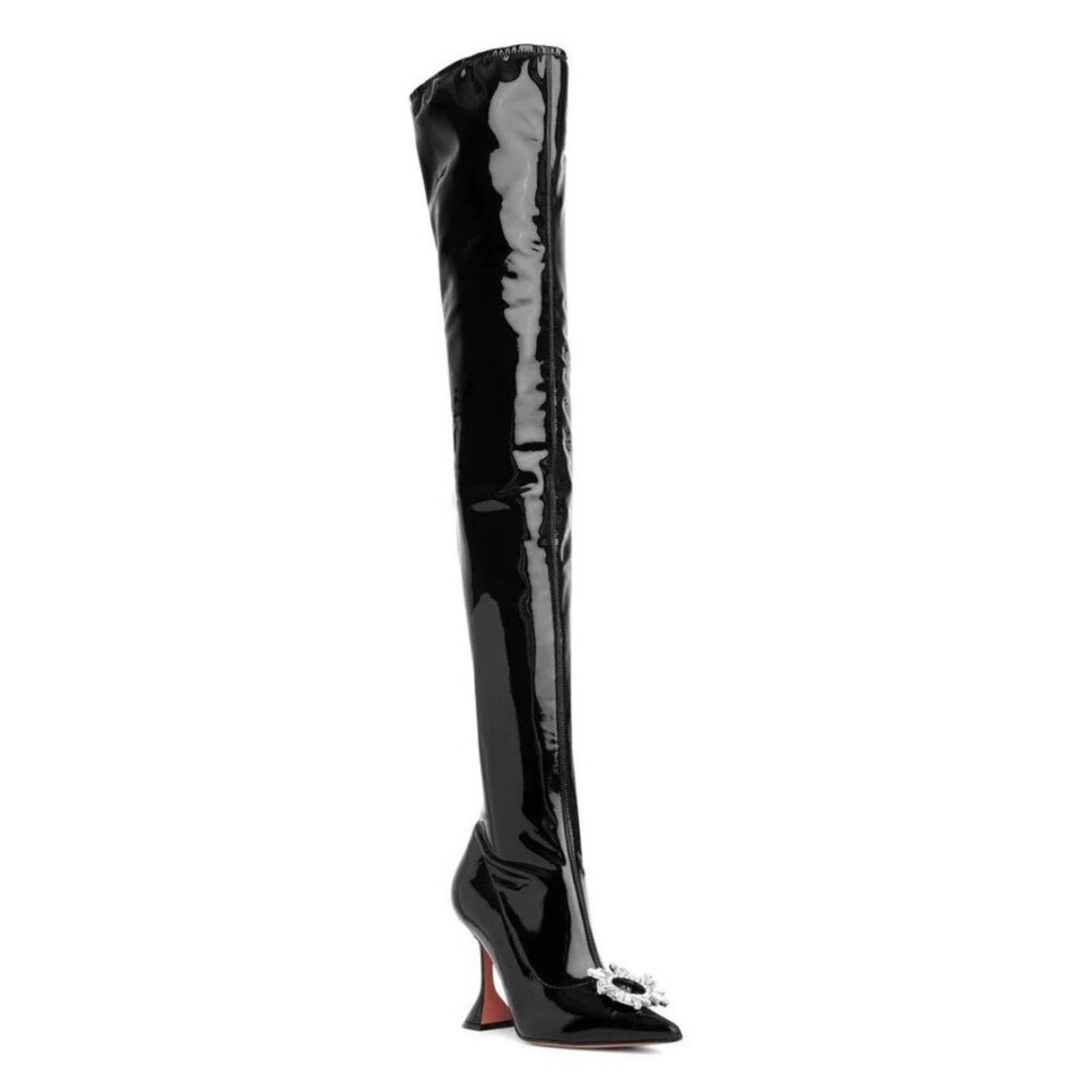 Amina Muaddi AMINA MUADDI Begum Latex Over-the-Knee Boots Size 40 Size US 10 / IT 40 - 1 Thumbnail
