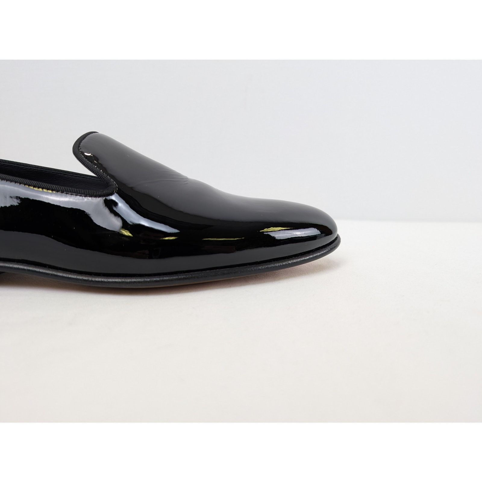 Lanvin o1rshd1 Patent Leather Loafer Shoe Boots in Black Size US 11 / EU 44 - 4 Thumbnail