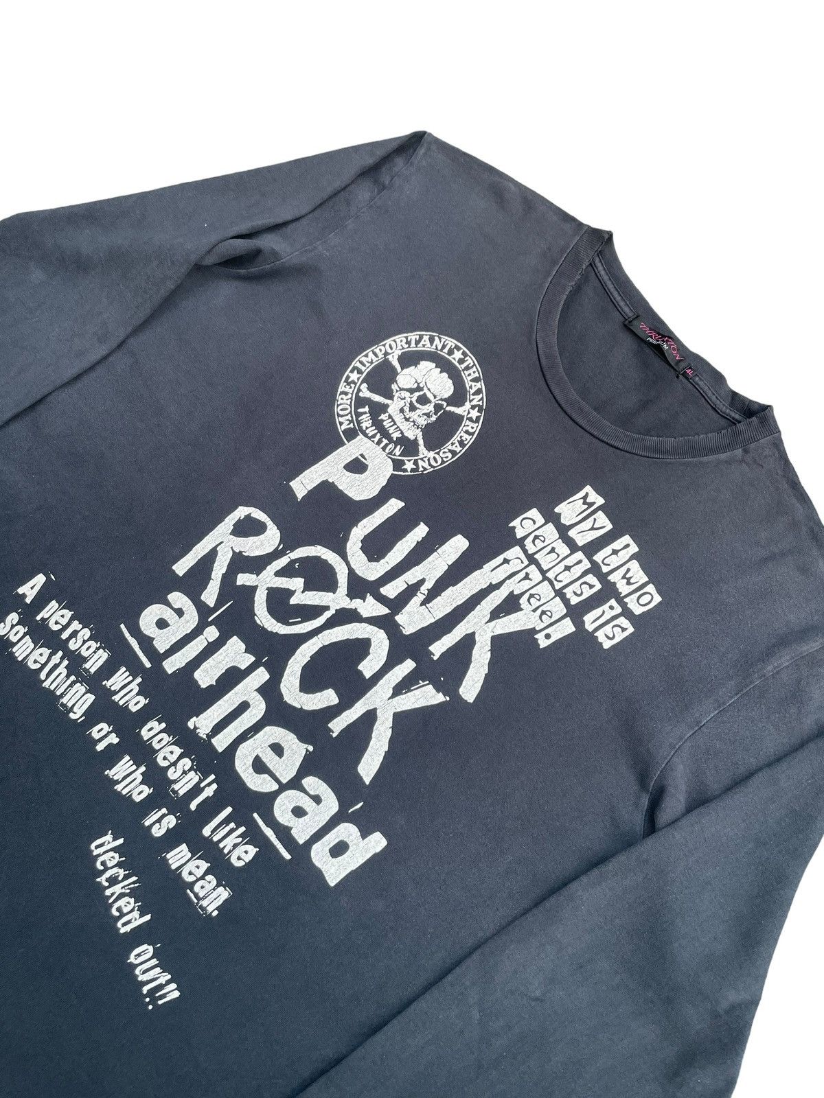 Japanese Brand Punk Rock Airhead Thruxton Tshirt Size US XL / EU 56 / 4 - 2 Thumbnail