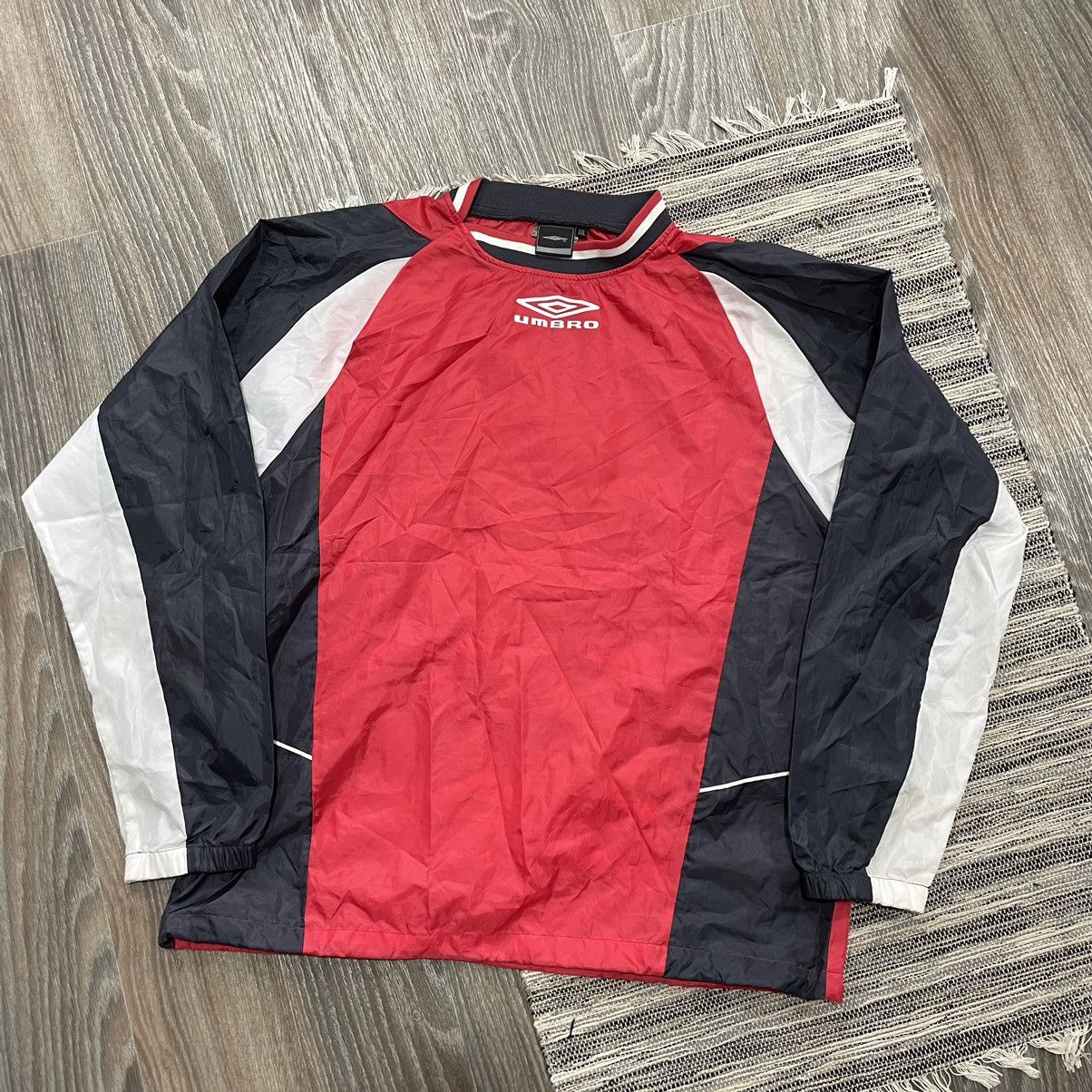 image of 90's Umbro Jacket Nylon Japan Anorak Sweatshirt Y2K, Men's (Size 2XL)