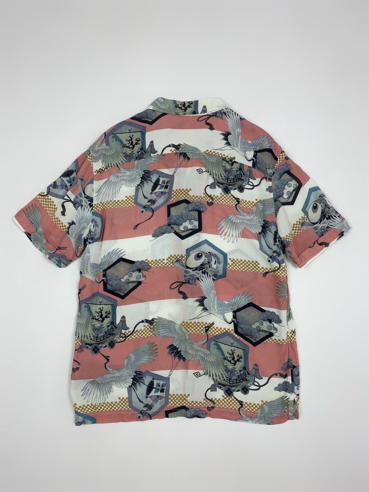 Allsaints Allsaints Shield Graphic Viscose Short Sleeve Shirt Size US M / EU 48-50 / 2 - 5 Thumbnail