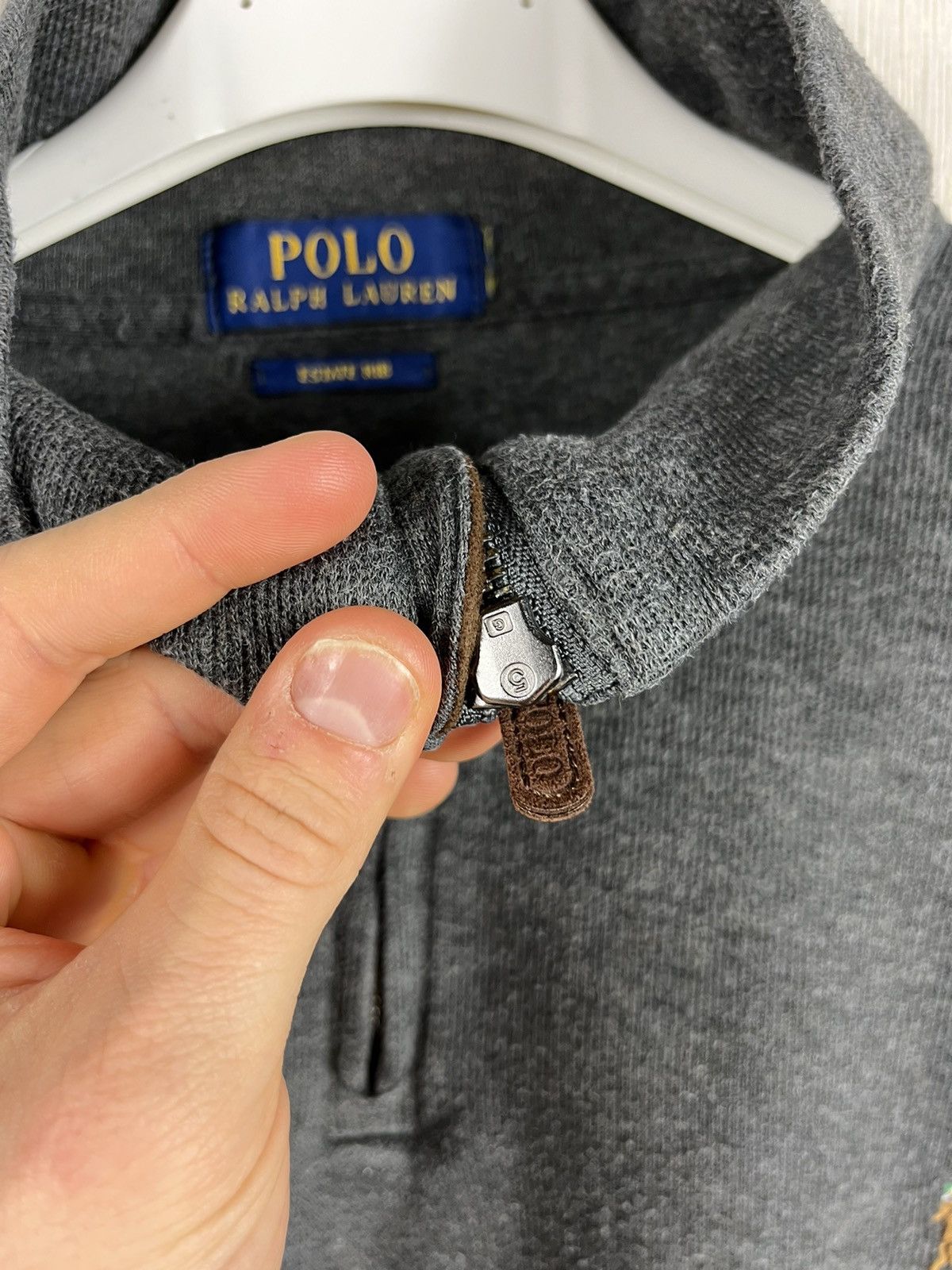 Polo Ralph Lauren × Ralph Lauren × Vintage Polo Ralph Lauren estate rib half zip quarter sweatshirt Size US XL / EU 56 / 4 - 10 Thumbnail