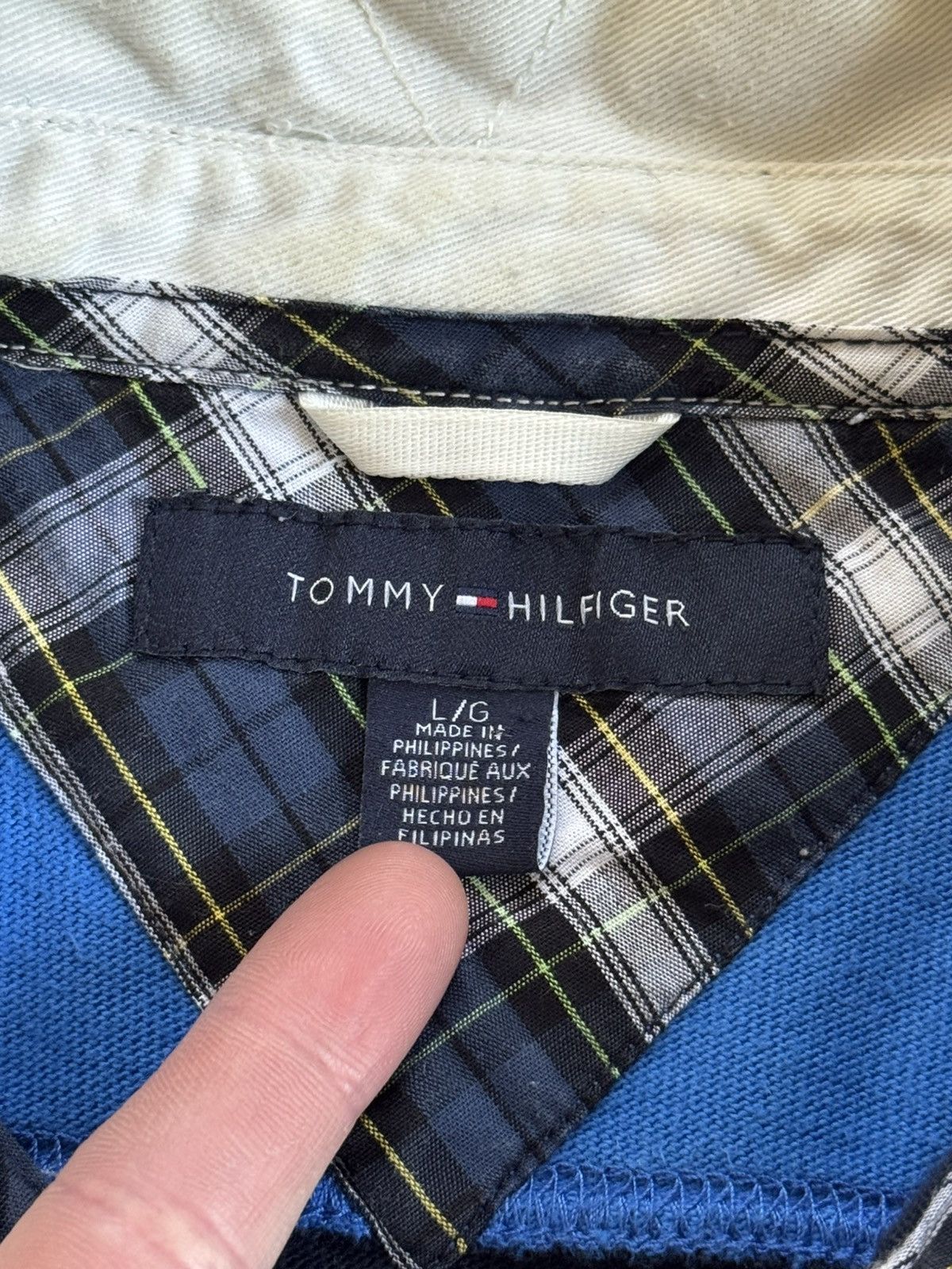Tommy Hilfiger Tommy Hilfiger L/size striped rugby sweatshirts jumper 00s Size US L / EU 52-54 / 3 - 6 Thumbnail