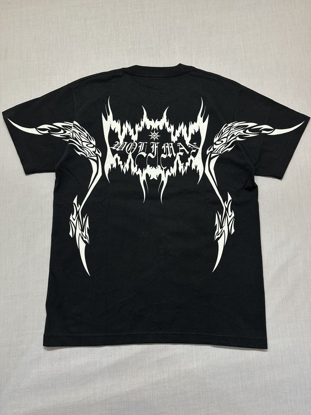 Arts & Science Wolfman B.R.S "Original Celtic Wolf" black graphic t-shirt. Size US M / EU 48-50 / 2 - 2 Thumbnail