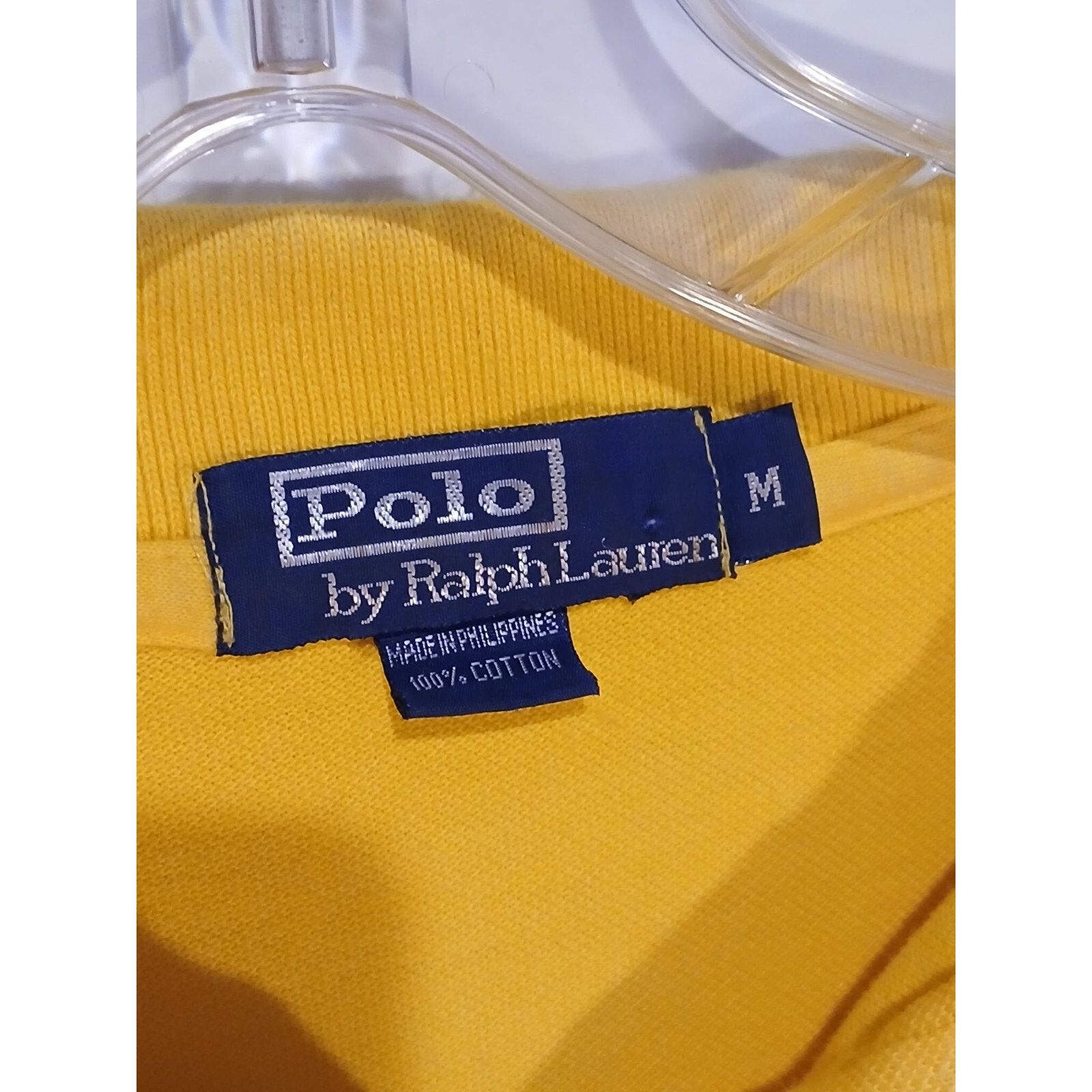Polo Ralph Lauren Polo Ralph Lauren (Medium) Yellow Vintage Button Polo Shirt Size US M / EU 48-50 / 2 - 5 Thumbnail
