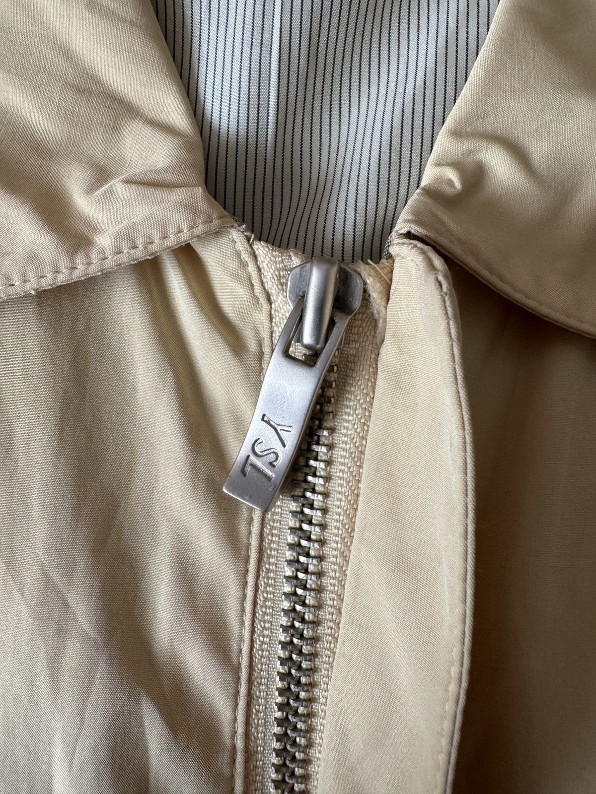 Yves Saint Laurent 🔥🔥 90s Vintage Yves Saint Laurent Beige Light Jacket Size US M / EU 48-50 / 2 - 5 Thumbnail
