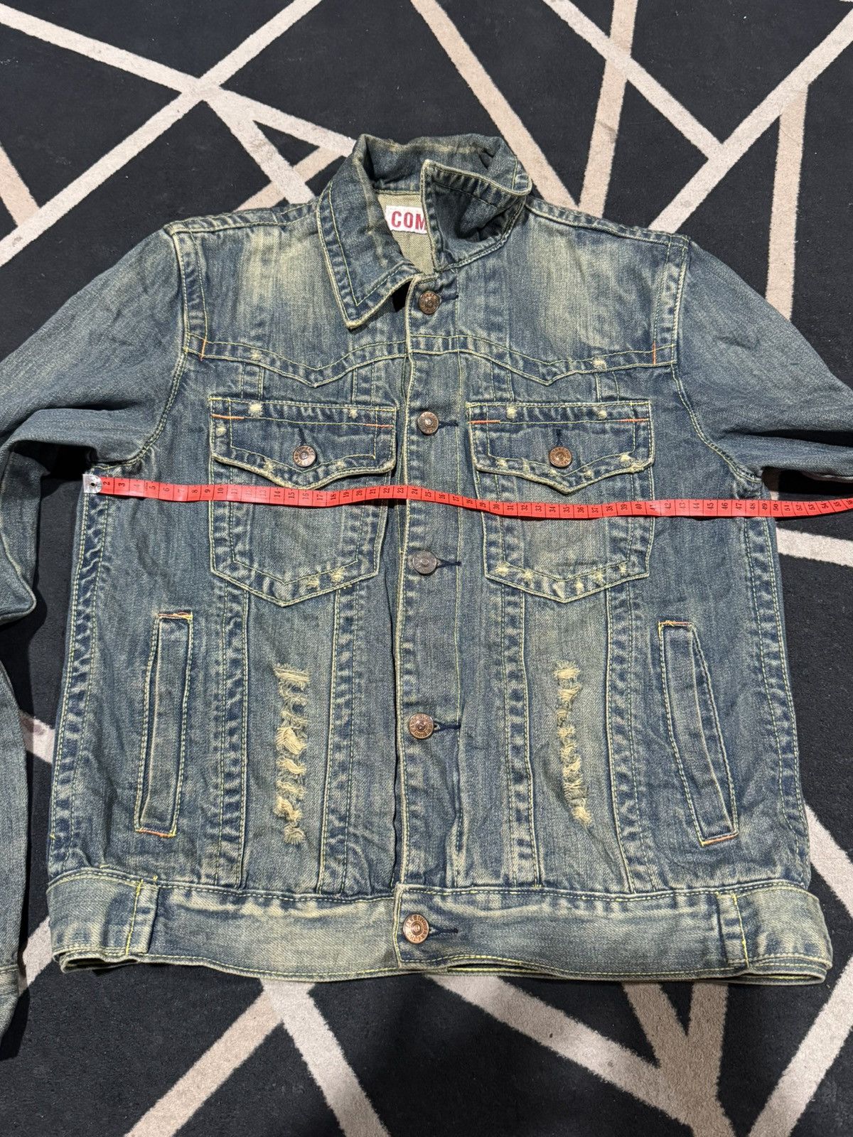 Hysteric Glamour Distressed Denim Trucker Jacket Japanese Companny Size US M / EU 48-50 / 2 - 6 Thumbnail