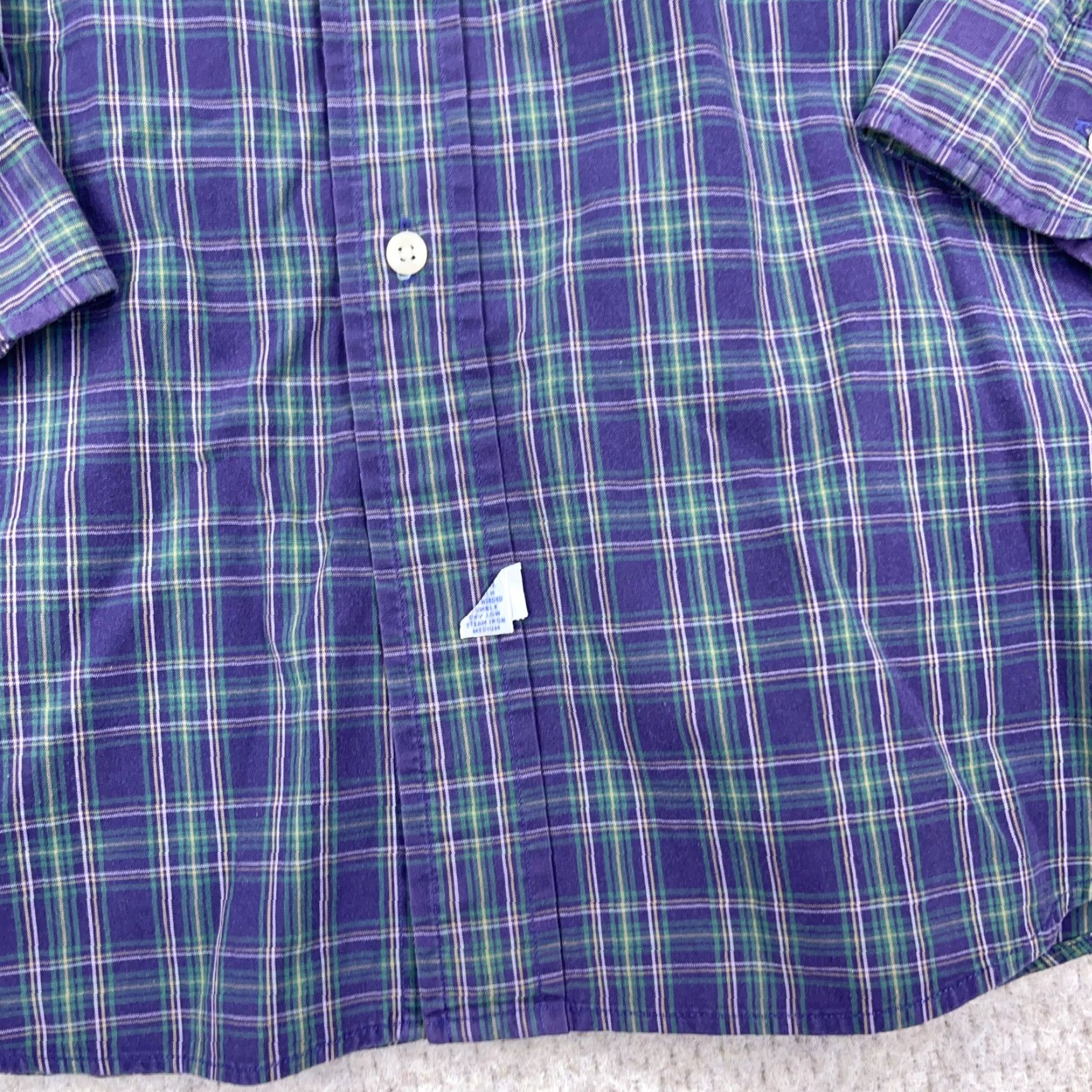 Ralph Lauren Ralph Lauren Oxford Shirt Men XL Purple Plaid Button Up Pocket OCBD Faded VTG • Button-Front • 100% Cotton • Regular Fit Womens? Size US XL / EU 56 / 4 - 4 Thumbnail