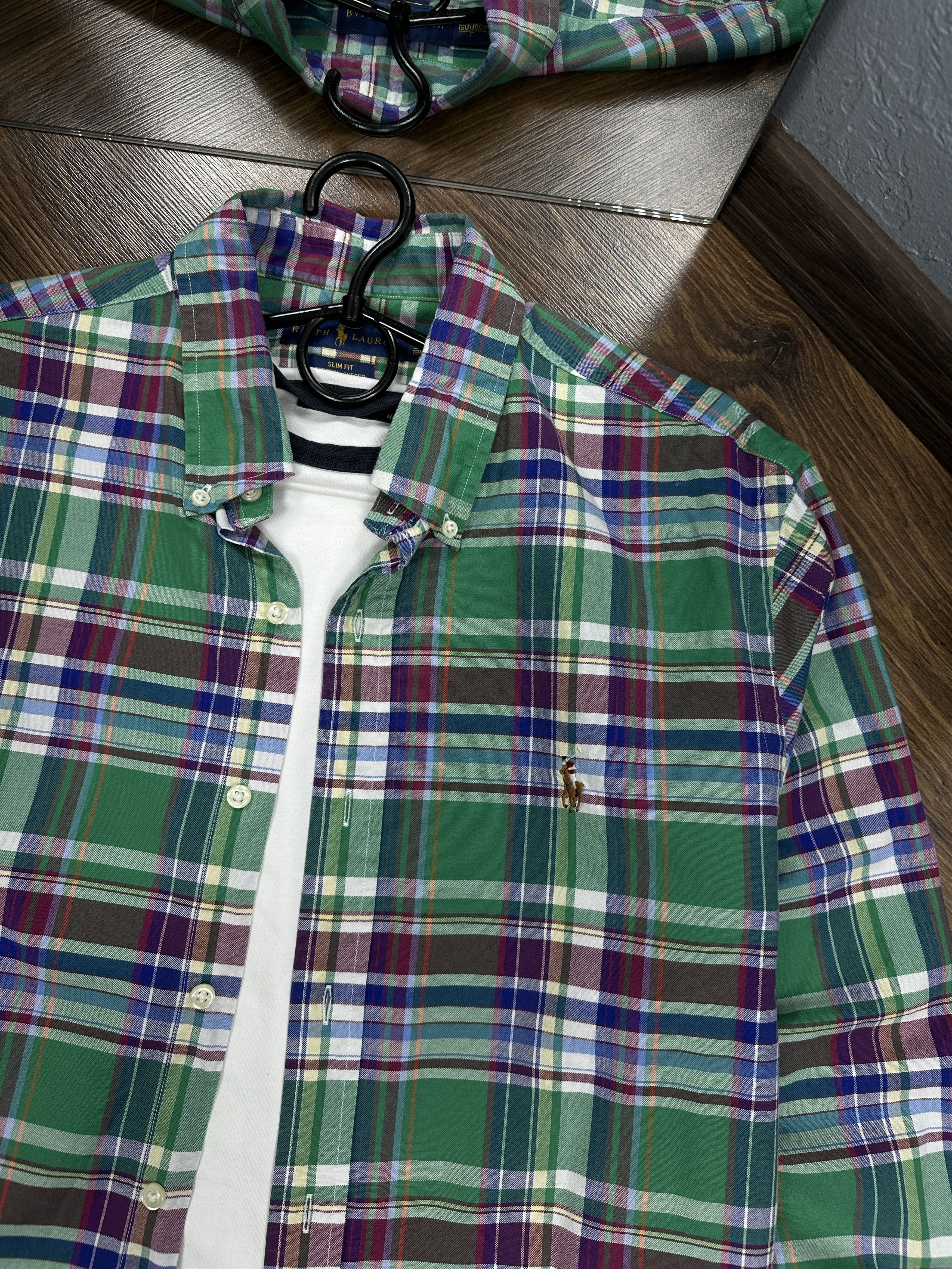Polo Ralph Lauren × Ralph Lauren Polo Ralph Lauren Vintage Long Sleeve Check Shirt Size US L / EU 52-54 / 3 - 2 Thumbnail