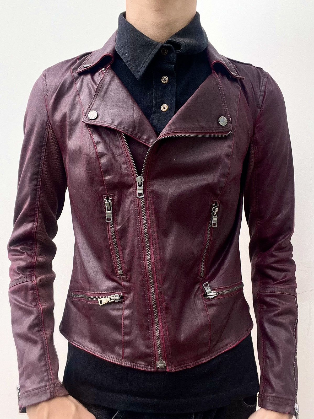 Armani Exchange 2000s Armani Exchange Biker Jacket Size US S / EU 44-46 / 1 - 5 Thumbnail
