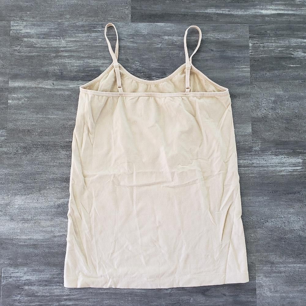 Designer Beige Basic OneStepUp Long Fitted Tank Size M / US 6-8 / IT 42-44 - 2 Thumbnail