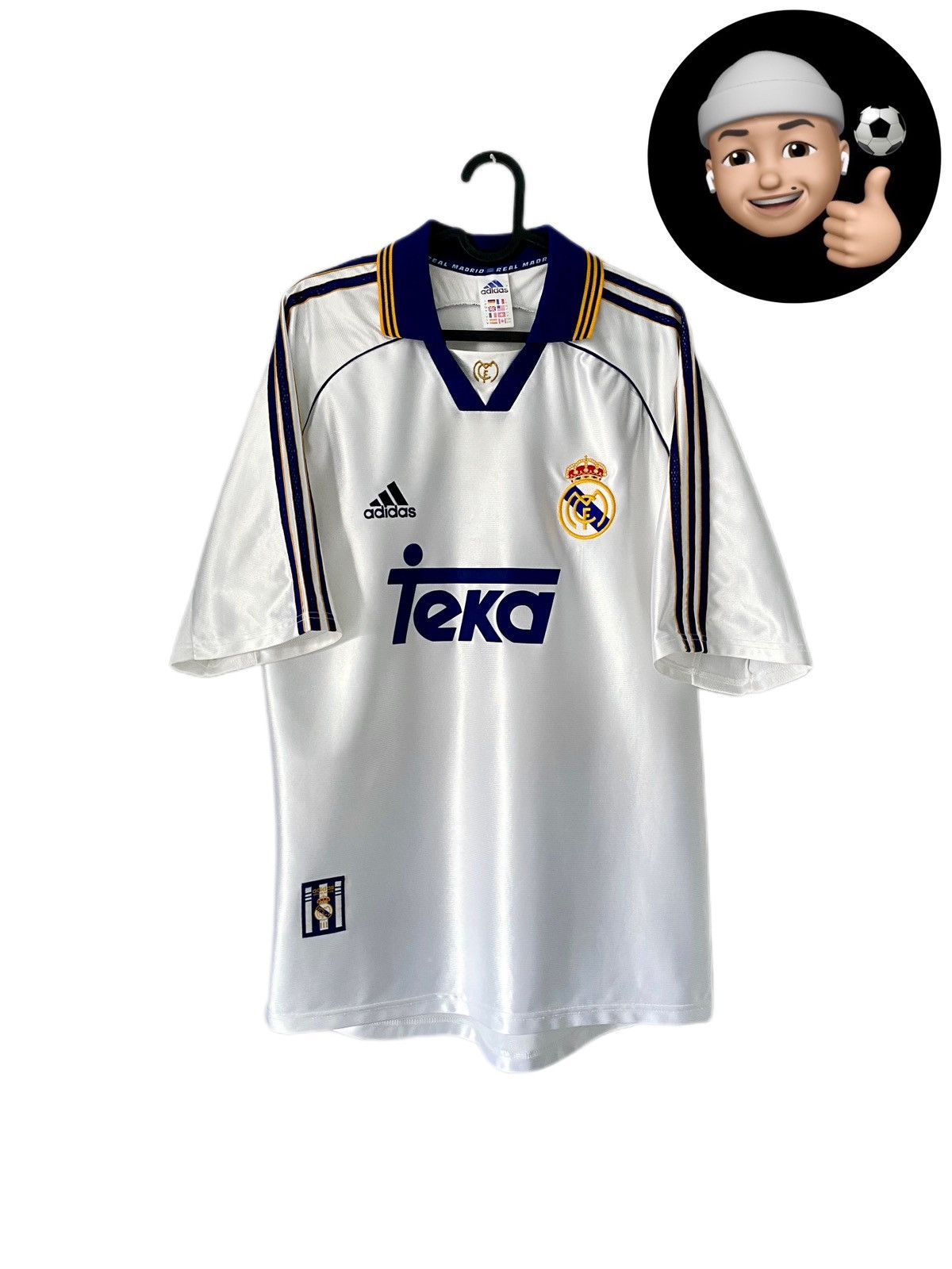 Adidas × Vintage 1998 2000 Real Madrid Vintage Adidas Home Kit Soccer Jersey Size US M / EU 48-50 / 2 - 1 Thumbnail