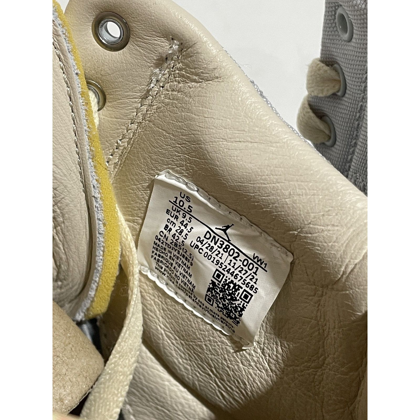 Jordan Brand JORDAN 2 RETRO UNION GREY FOG SIZE 10.5 PREOWNED Size US 10.5 / EU 43-44 - 10 Thumbnail