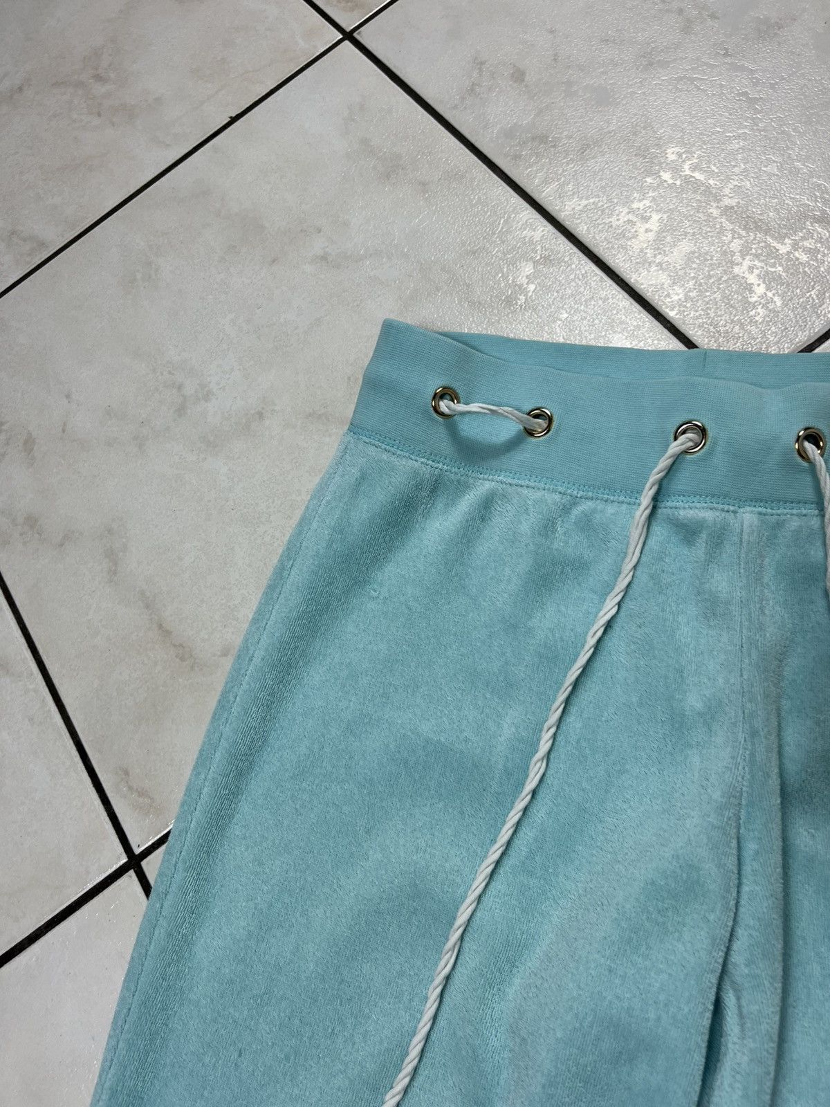 Juicy Couture × Vintage Vintage Juicy Couture Black label y2k velvet pants string Size 26" / US 2 / IT 38 - 5 Thumbnail
