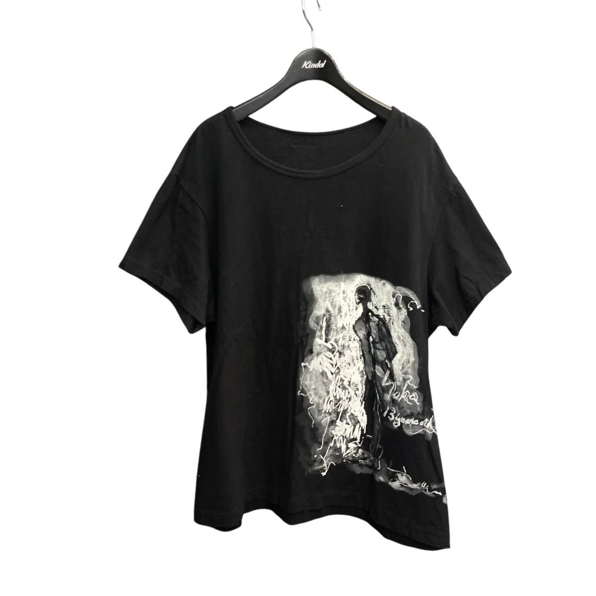 Yohji Yamamoto BLACK Scandal Yohji Yamamoto 20SSALUBUS neck T-shirt Size US M / EU 48-50 / 2 - 1 Thumbnail