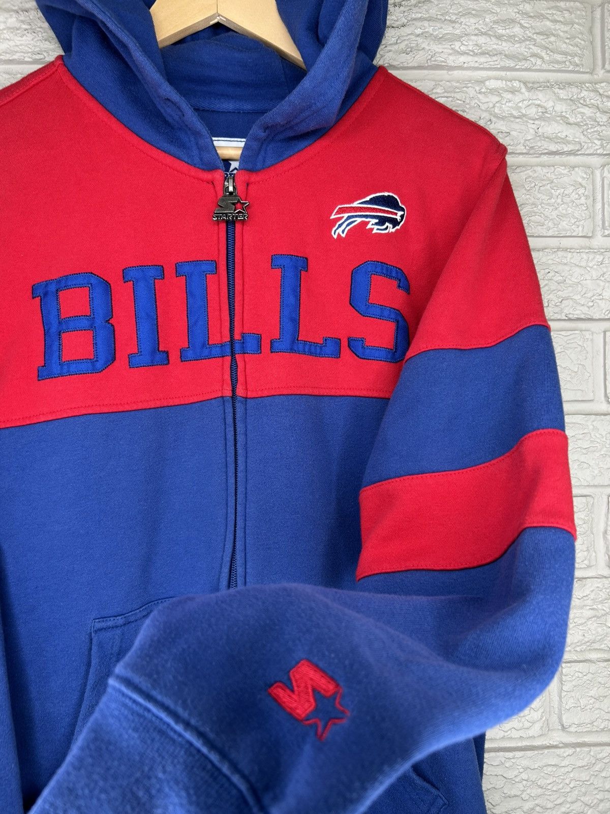 Starter Vintage Starter Buffalo Bills Zip Up Hoodie Size US S / EU 44-46 / 1 - 3 Thumbnail