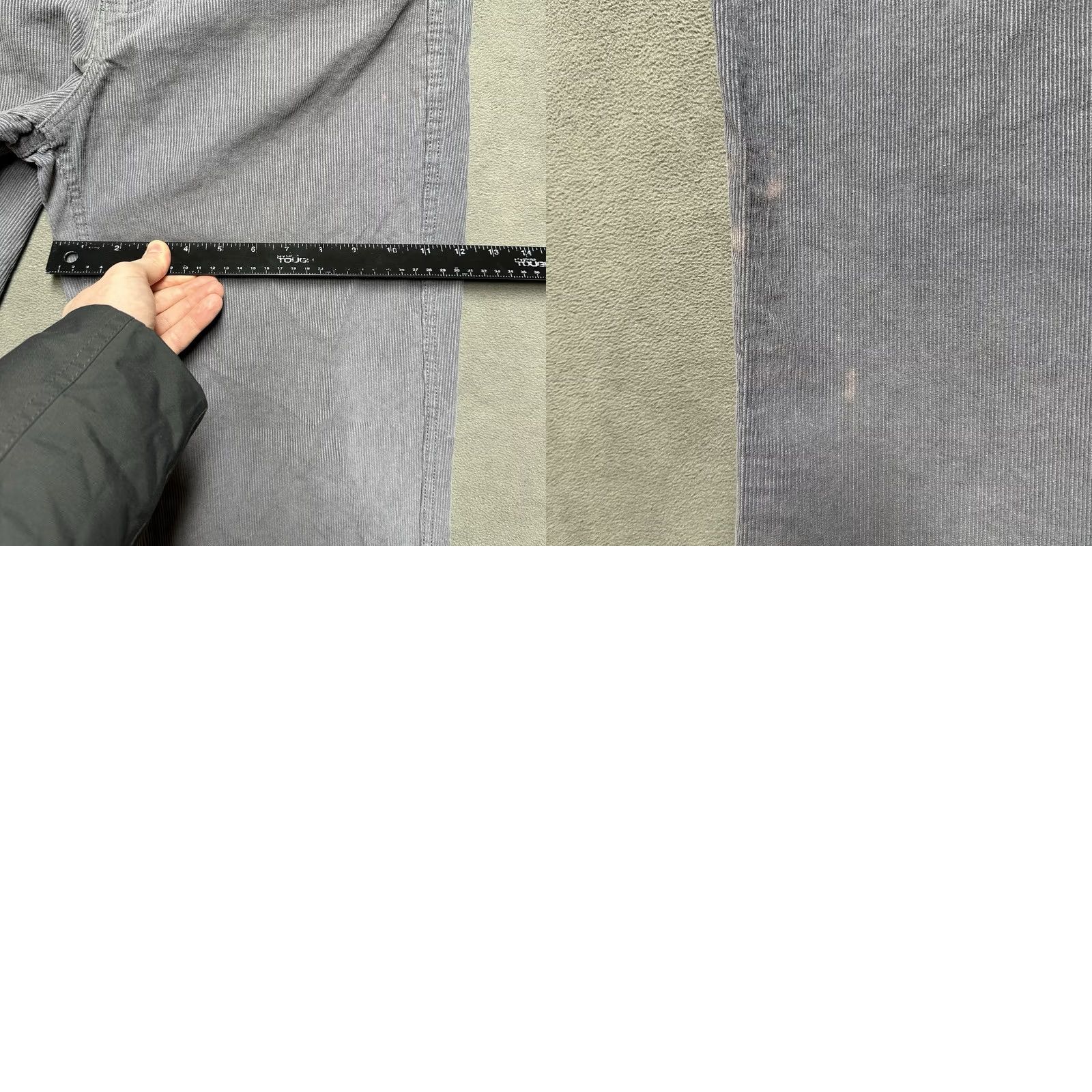 Vintage County FB Pants Mens 32x32 Gray Corduroy Straight 90s Hip Hop Grunge Style Size US 32 / EU 48 - 11 Thumbnail