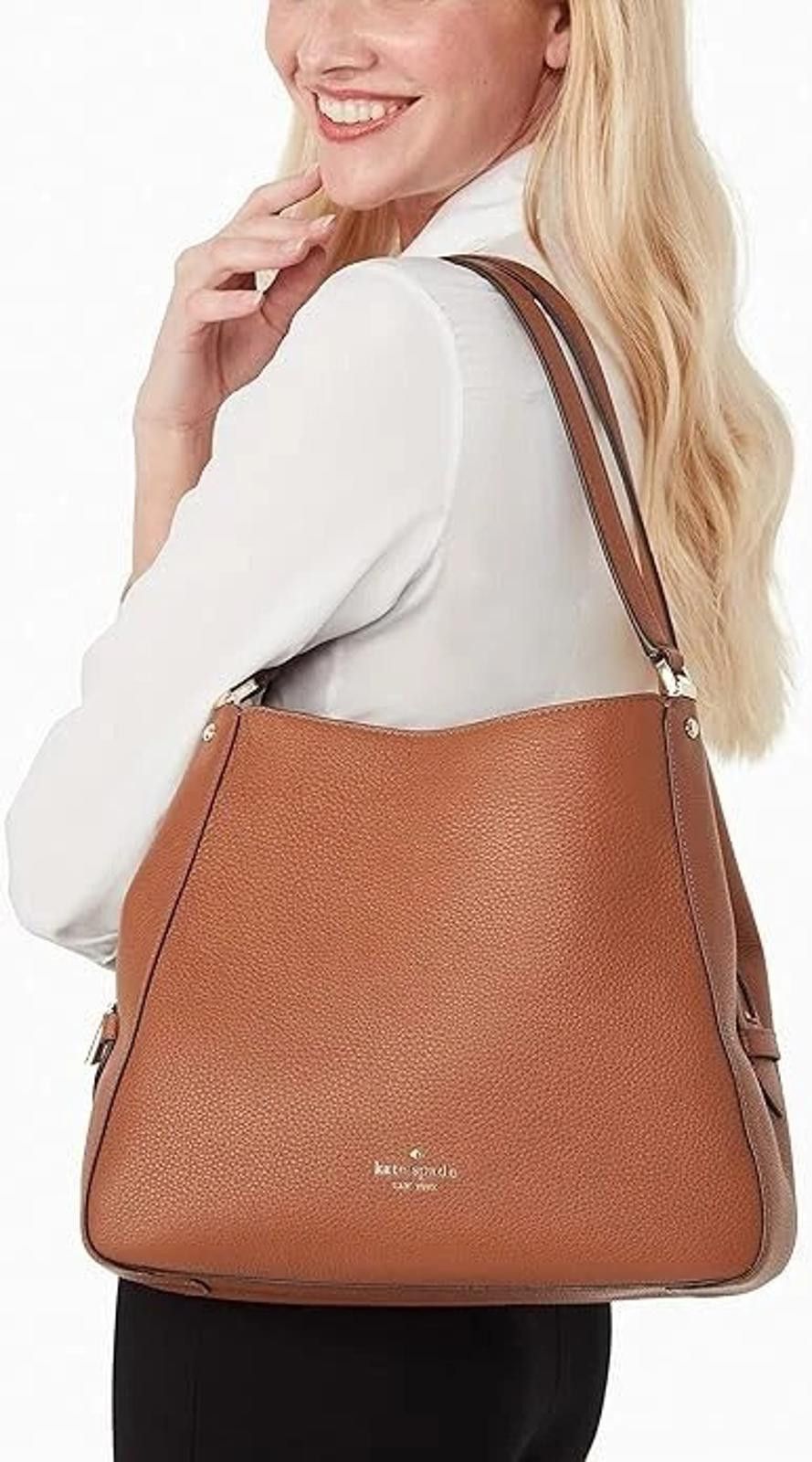 Designer Kate Spade Medium Leila Shoulder Bag w/Matching Wristlet NWT Size ONE SIZE - 4 Thumbnail