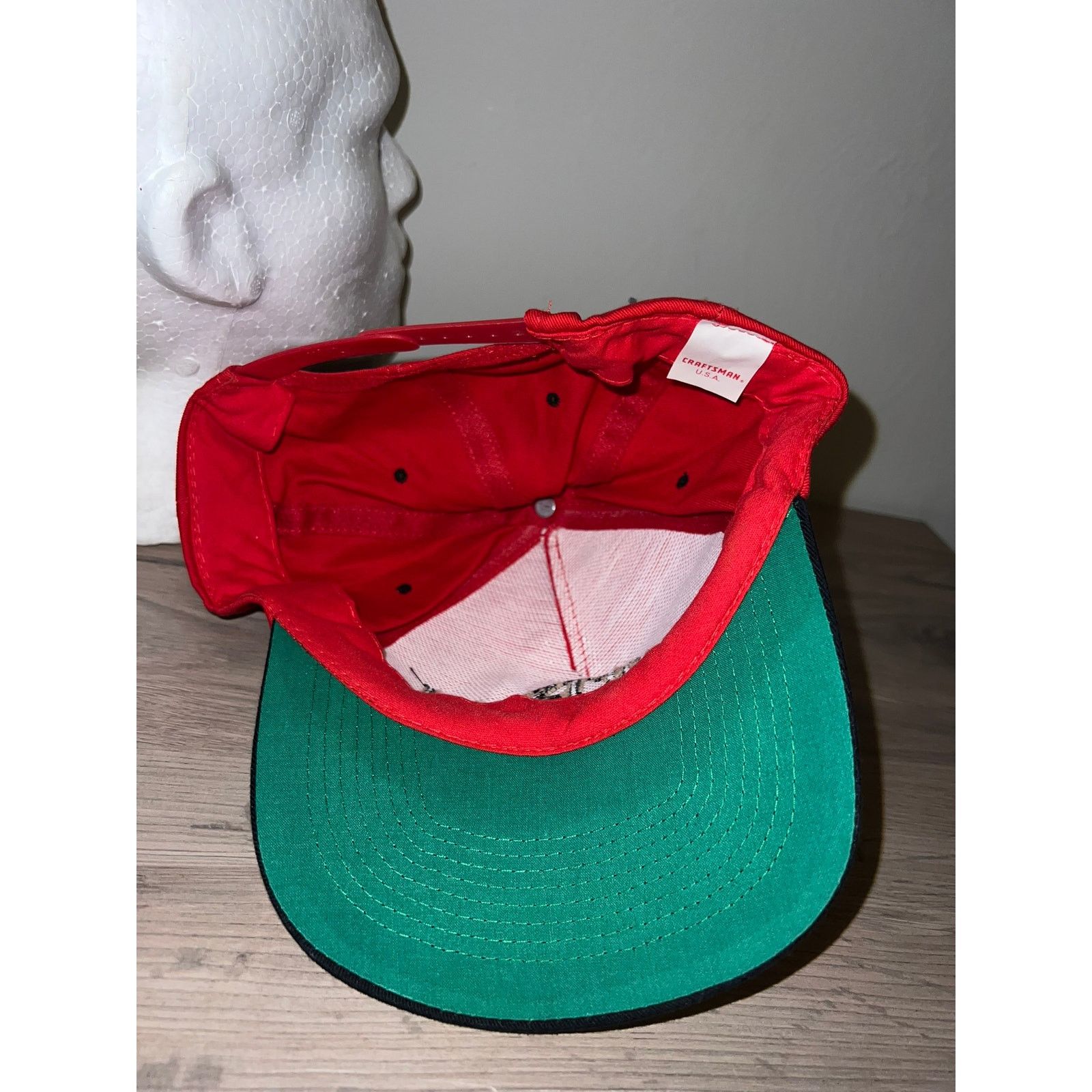 Craftsman Vintage Craftsman Hat Red Black Snapback Cap Headwear OS 90s Size ONE SIZE - 6 Thumbnail