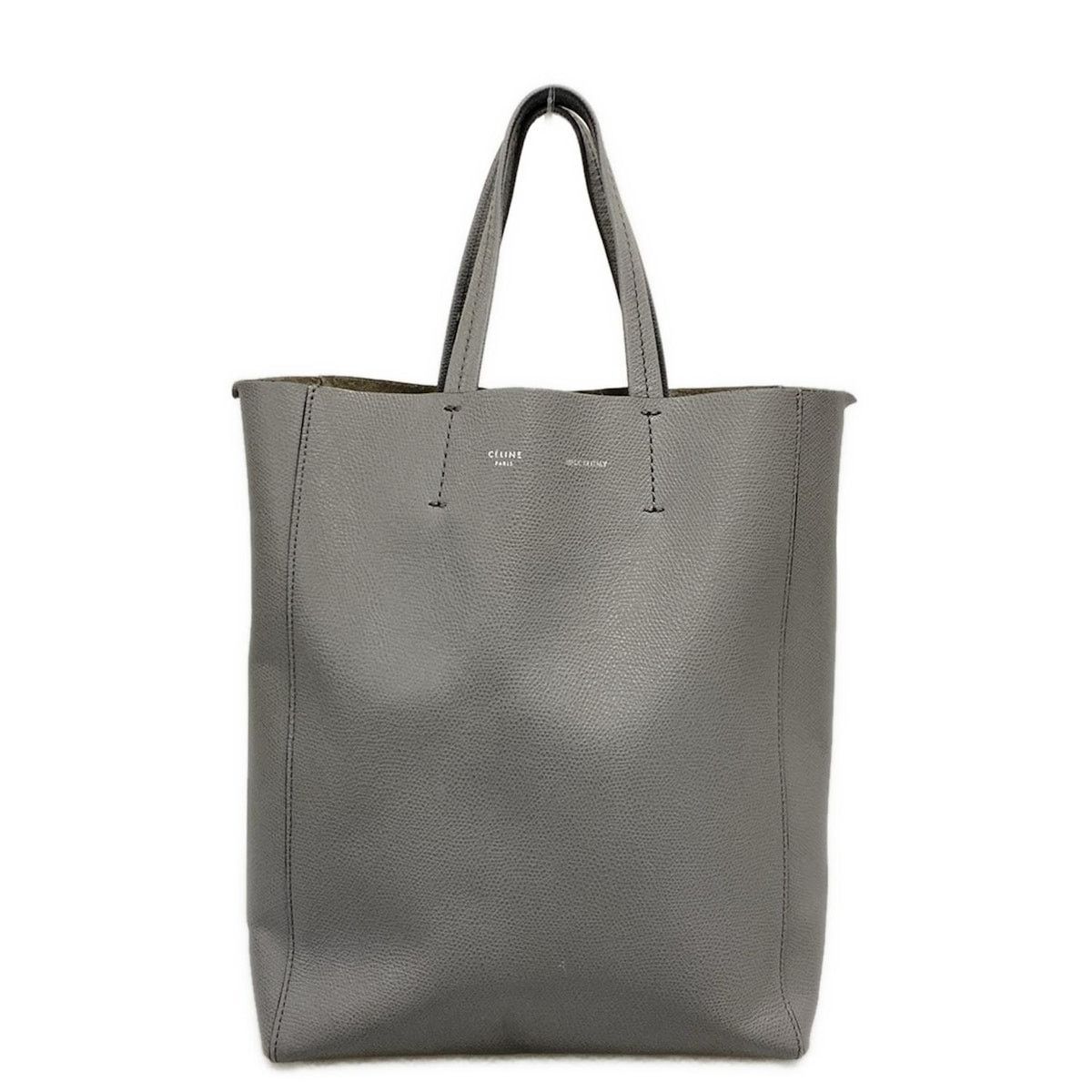 Celine Vertical Cabas Small Tote Bag in Silver, Women's