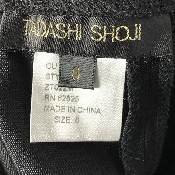 Tadashi Shoji NWT Tadashi Shoji Black Lace Sequin Dress 10 | Mob Wife Dark Size M / US 6-8 / IT 42-44 - 8 Thumbnail